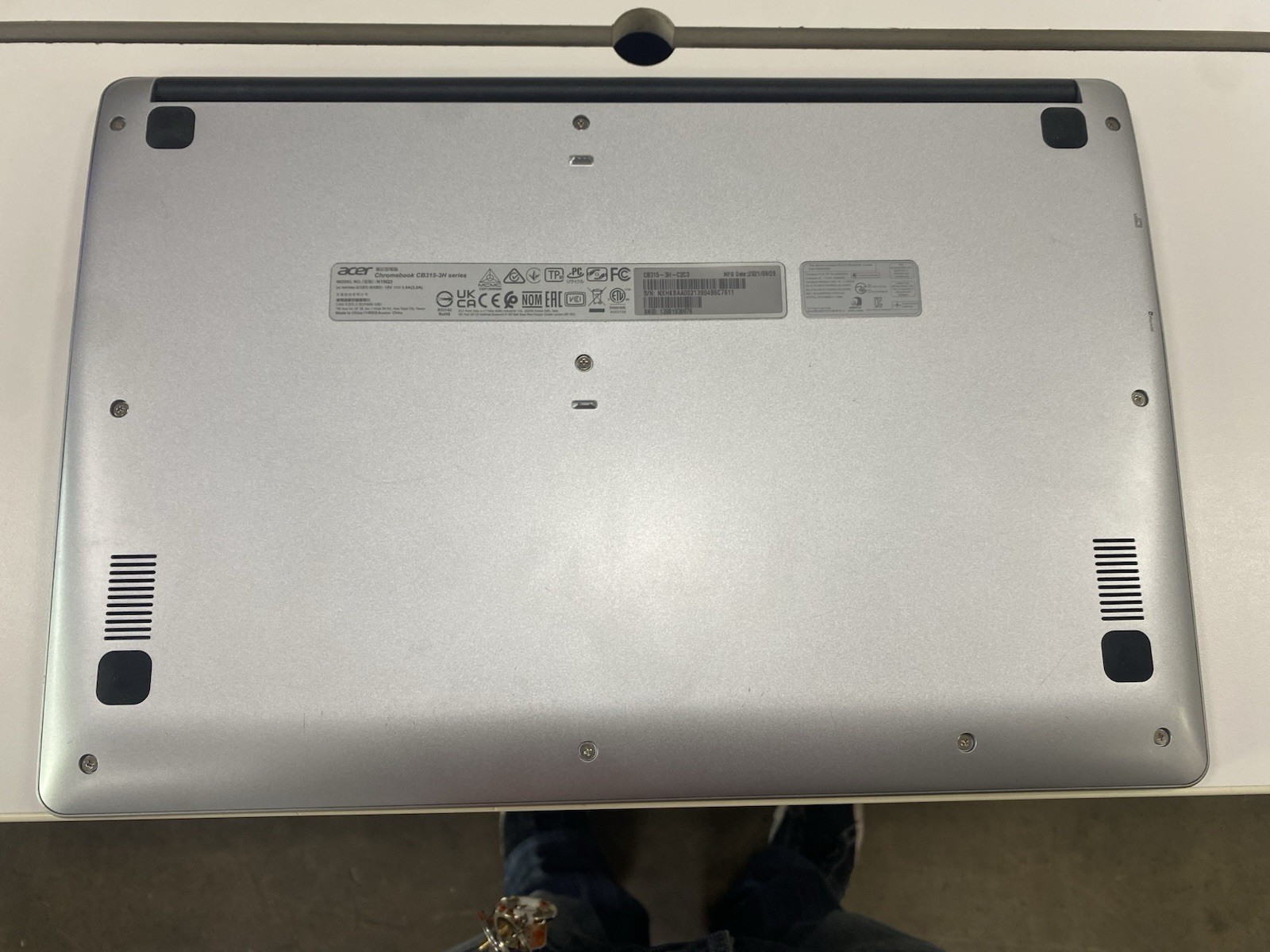 Used 15.6-inch Acer Chromebook CB315-4H-C7A1 | Intel Celeron N4500 | No Charger