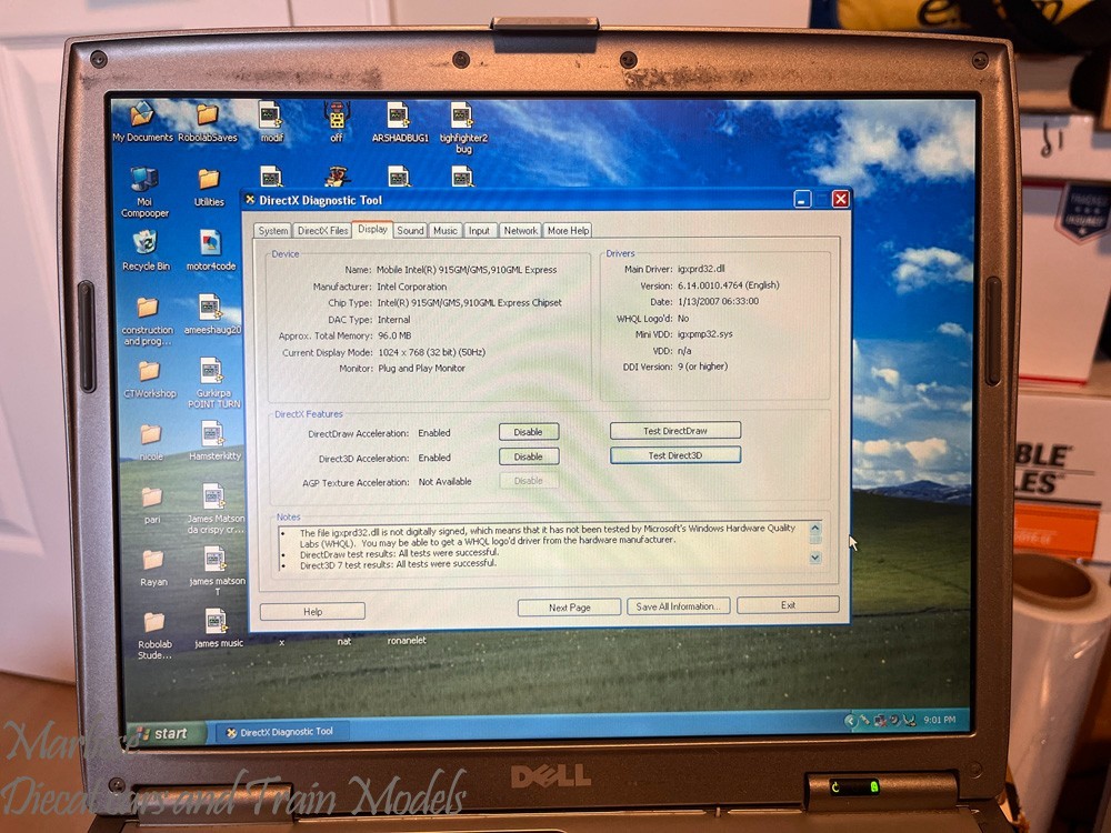 Dell Latitude D610 – Pentium M – Windows XP – Tested Working