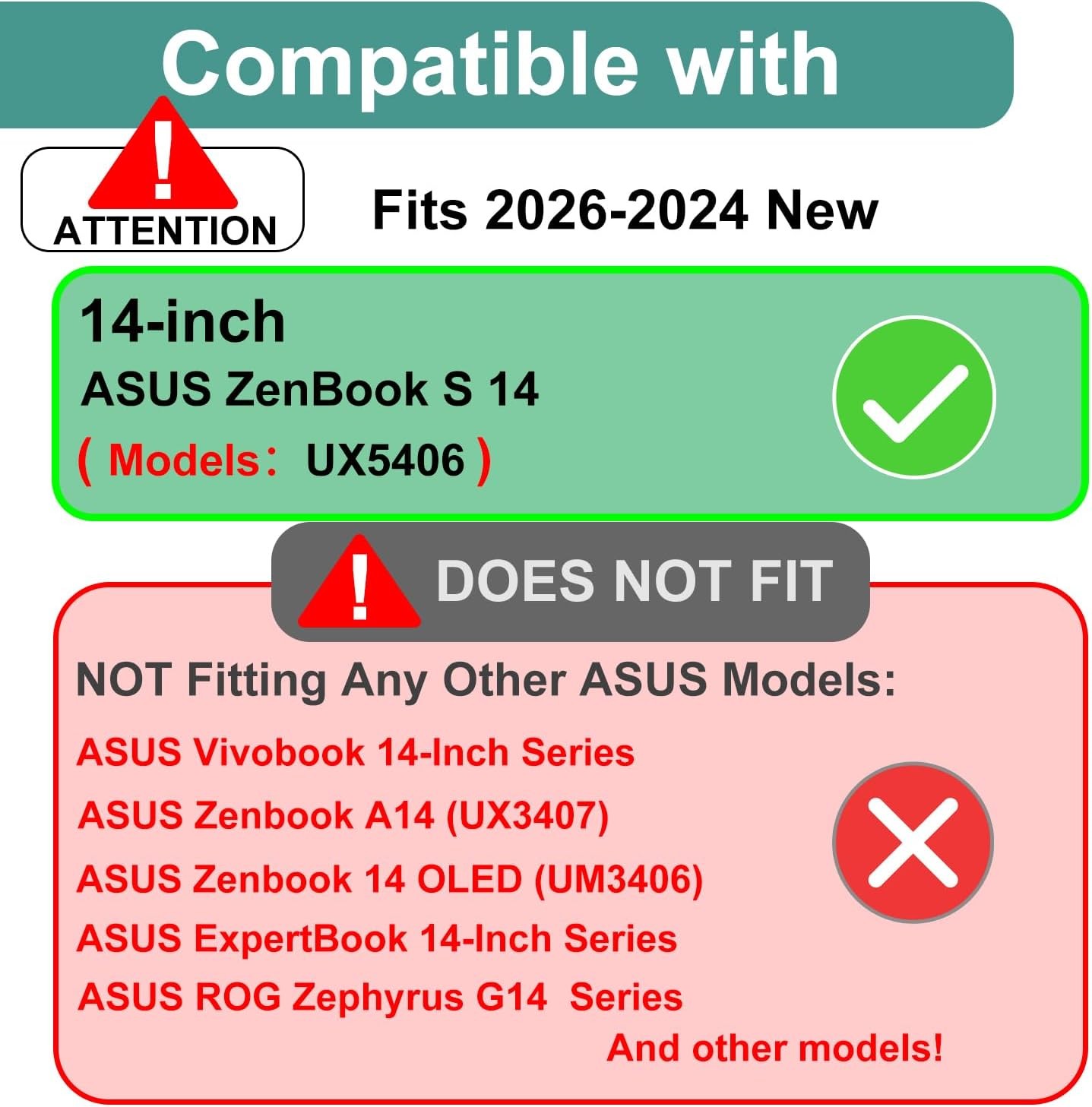 2 Pack Blocking Blue Light Screen Protector for ASUS ZenBook S 14 Laptop (UX5406