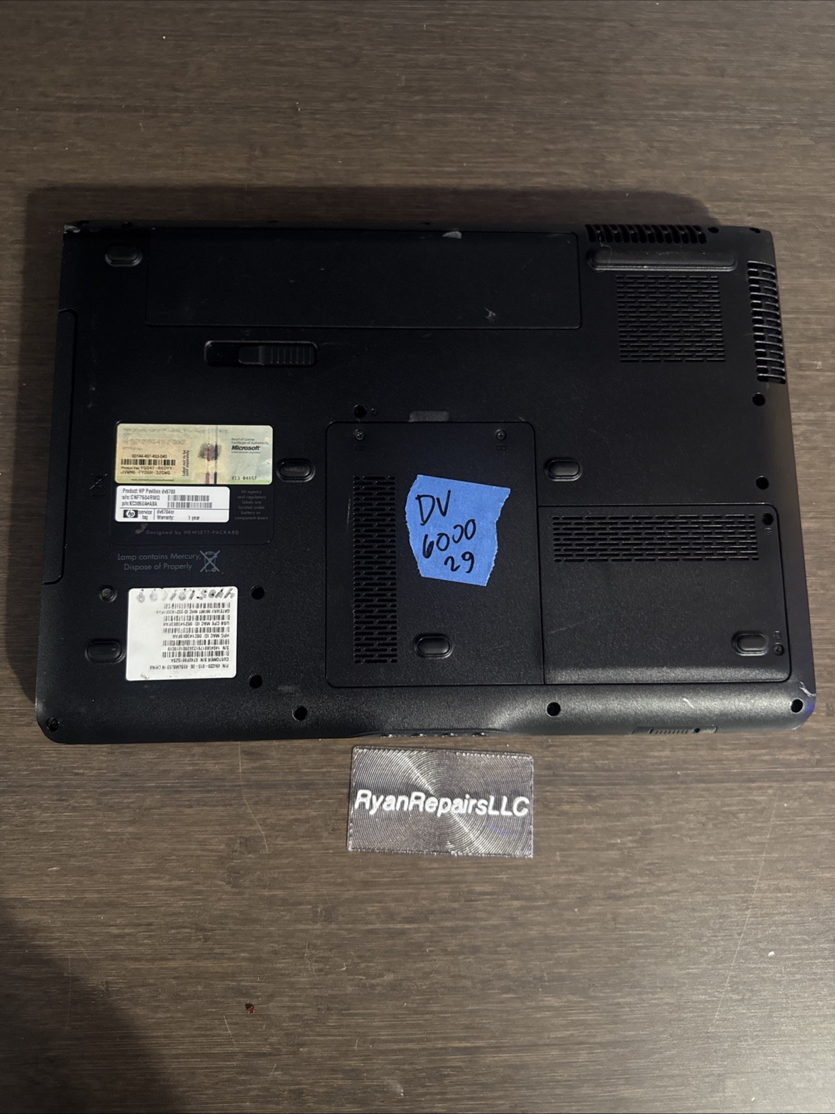 HP Pavilion DV6000 AMD Turion 64 X2 2GB DDR2 150GB HDD Win Vista Geforce Go 6150