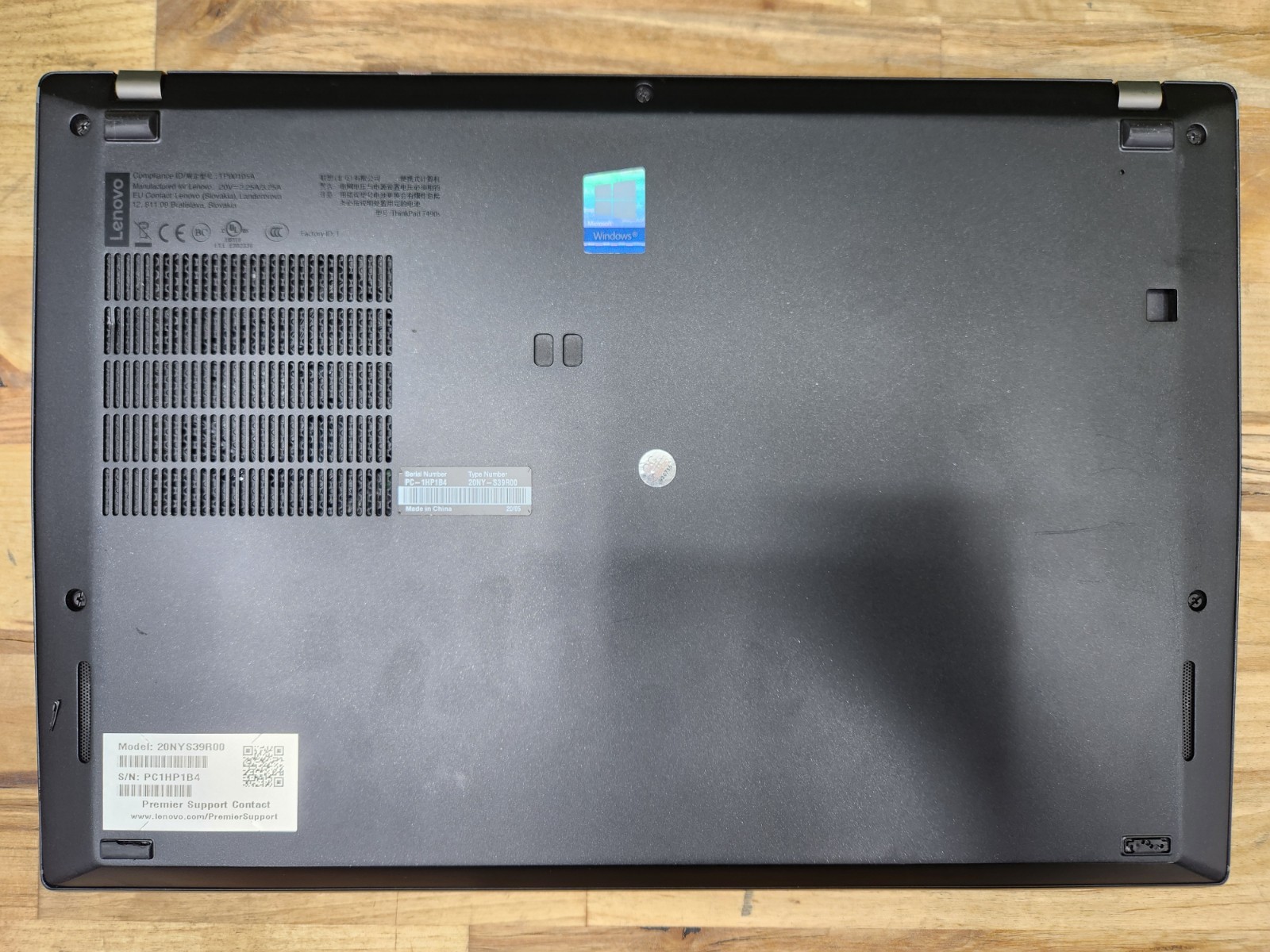 Lenovo ThinkPad T490s FHD Touchscreen i7-8665U 16GB 256GB SSD Windows 11 Pro ~