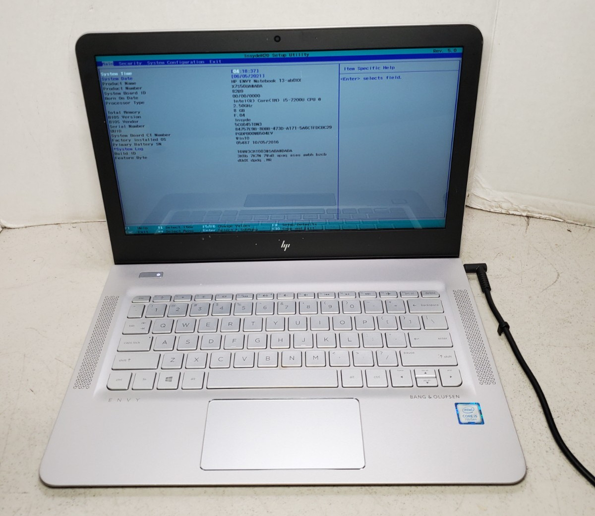 HP ENVY 13-AB016NR 13.3″ Laptop Core i5-7200U 8GB RAM No SSD/OS! #69