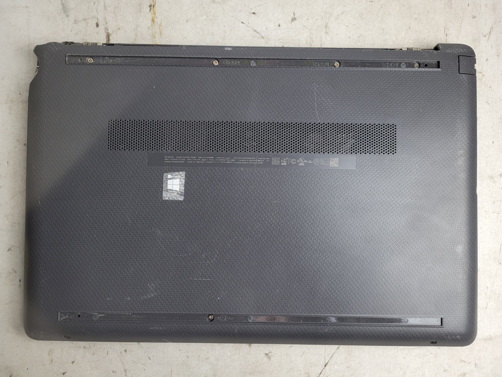 HP 255 G8 w/AMD Ryzen 3 3250U, 4GB RAM, 15″ Laptop for Parts #1866