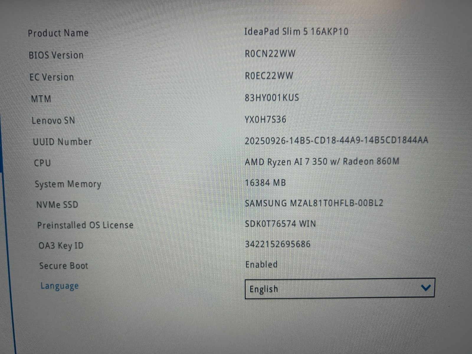Lenovo IdeaPad 5 2-in-1 16AKP10, AMD Ryzen AI 7 350, 16 GB RAM, 1 TB NVMe SSD