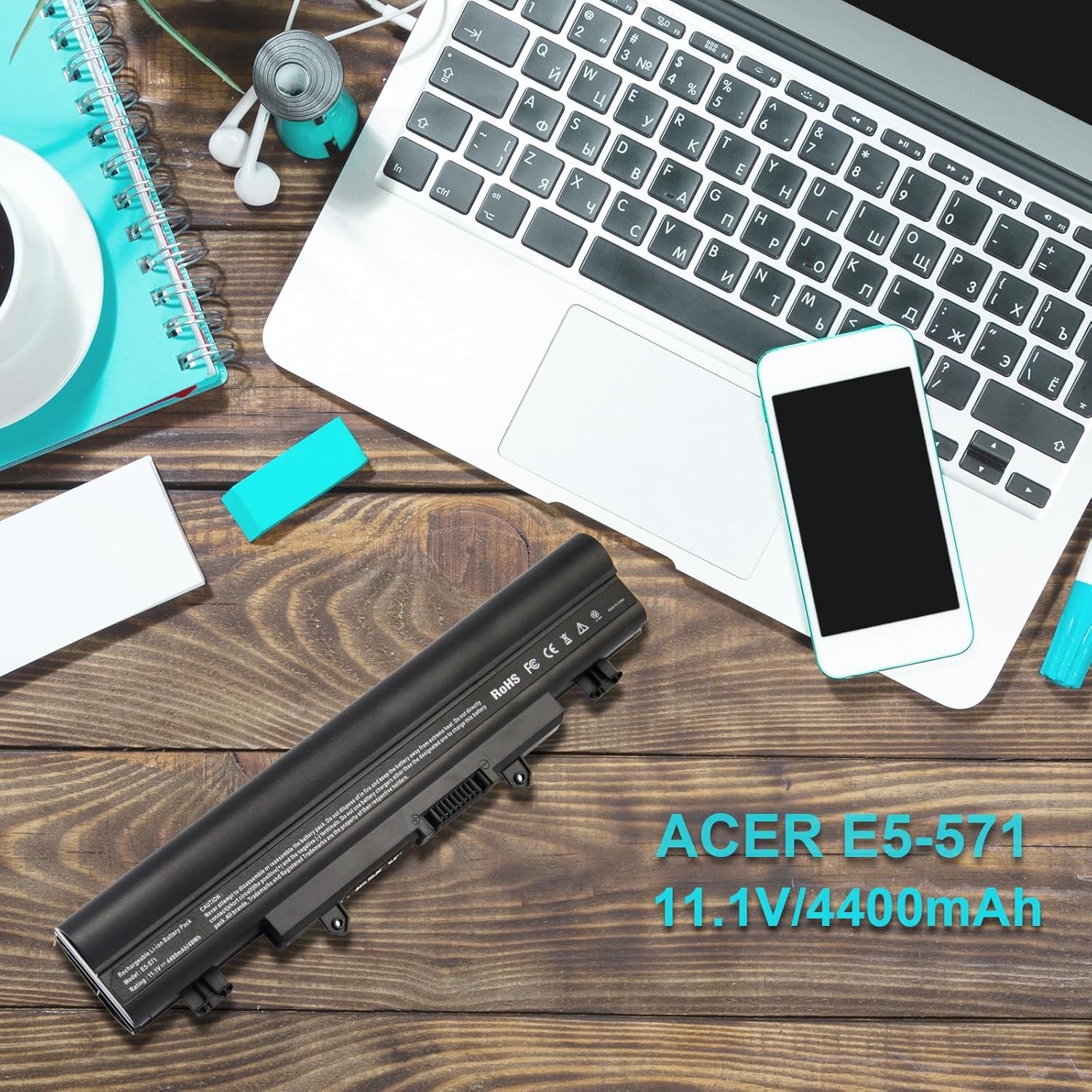 TREE.NB Laptop Battery AL14A32 for Aspire E1 571 E5 571 E5 411 E5 421 E5 511 E5