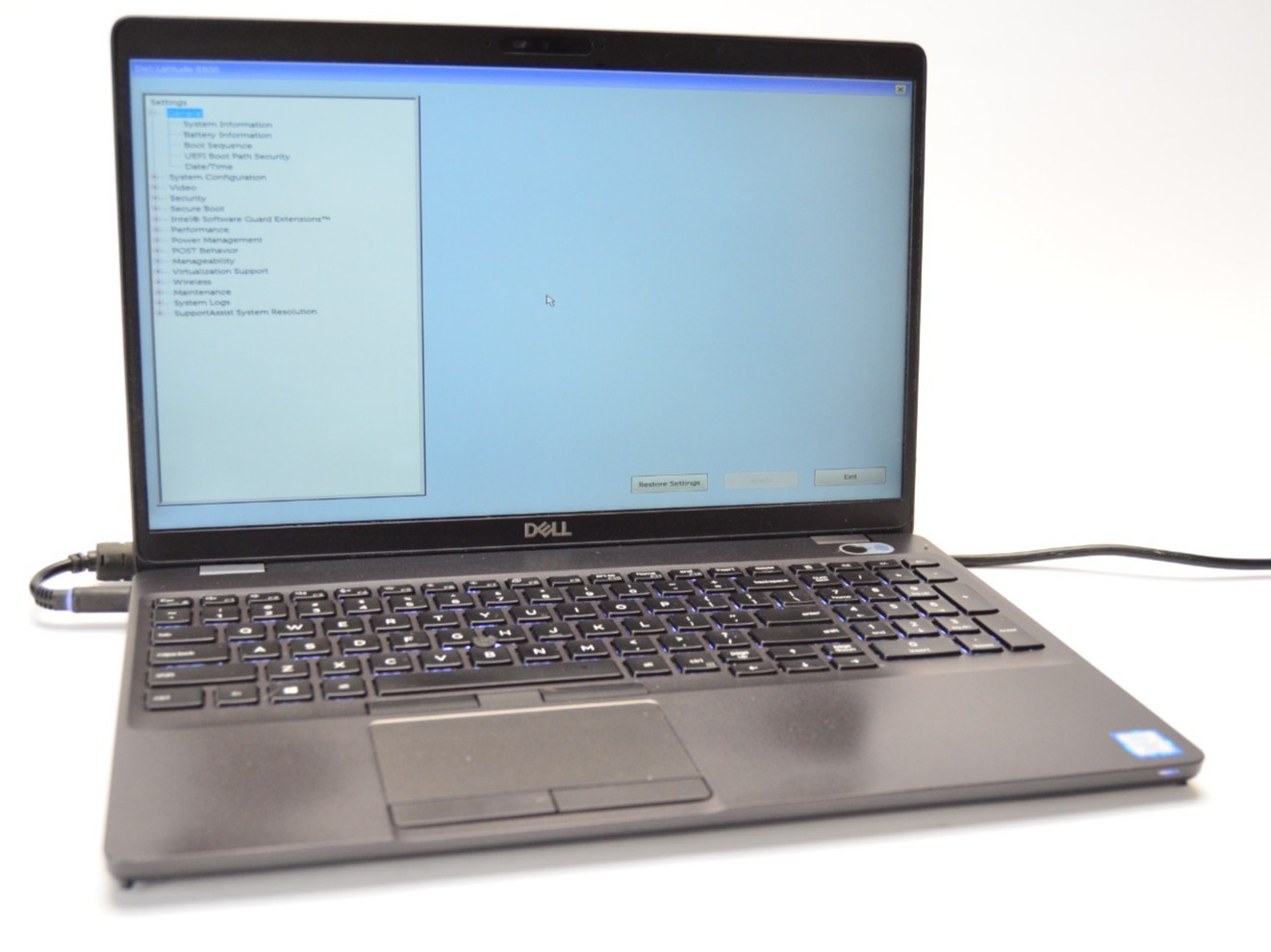 Dell Latitude 5500 15″ Laptop i7-8665U 1.9GHz 8GB RAM NO HDD NO OS READ!