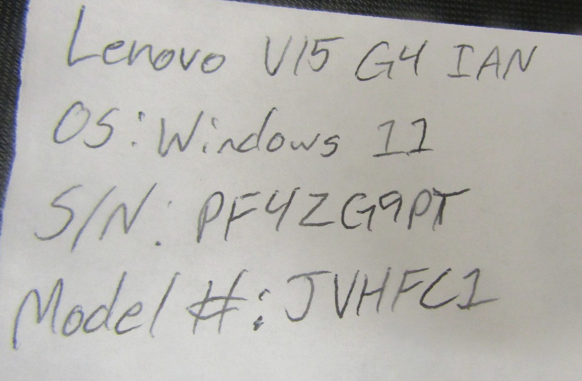 *FOR PARTS* Lenovo V15 G4 15.6″ HD Laptop Intel WINDOWS 11 *WON’T STAY ON*