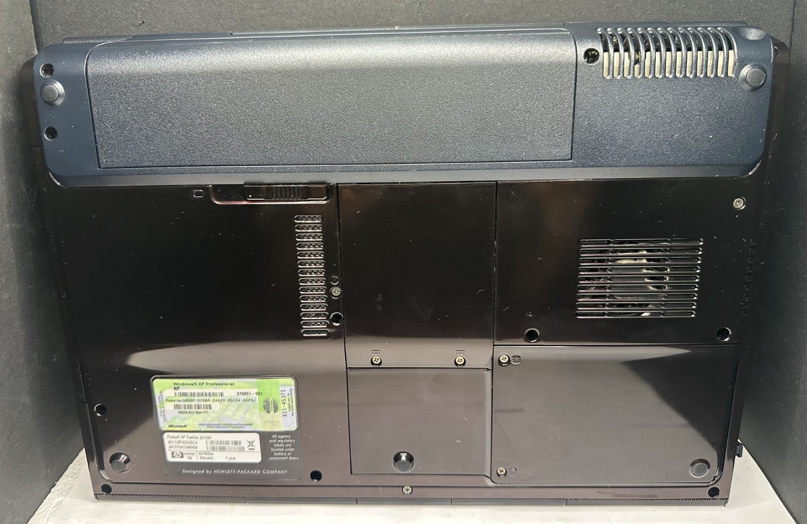 HP PAVILION SPECIAL EDITION DV1000 WIN XP LAPTOP, 80GB, 504MB, STRICTLY AS-IS