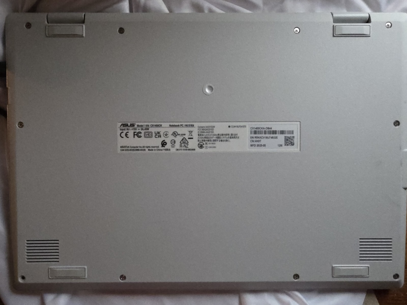Used ASUS Chromebook CX1400CK 14″ Celeron 2.1GHz 4GB Ram 64GB SSD Integrated
