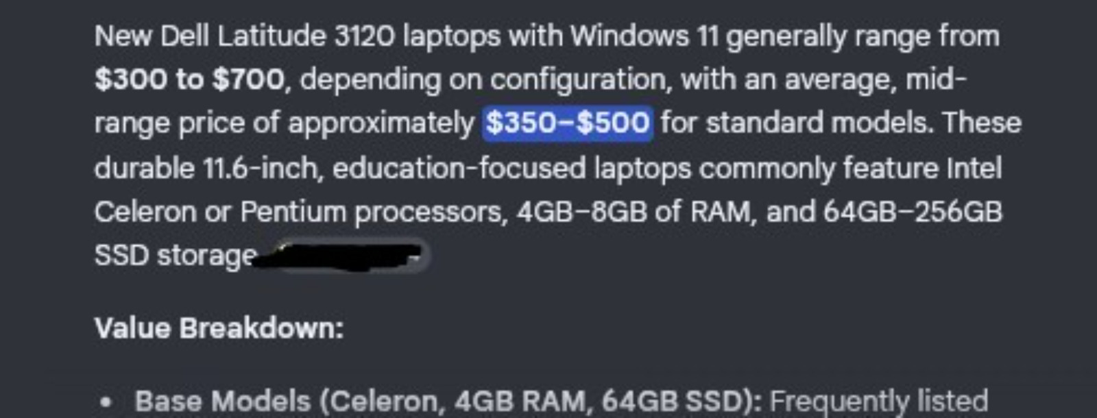 NEW DELL 3120 LATITUDE LAPTOP WINDOWS 11. ORIG $369. NOW AVG $329 ONLY $179