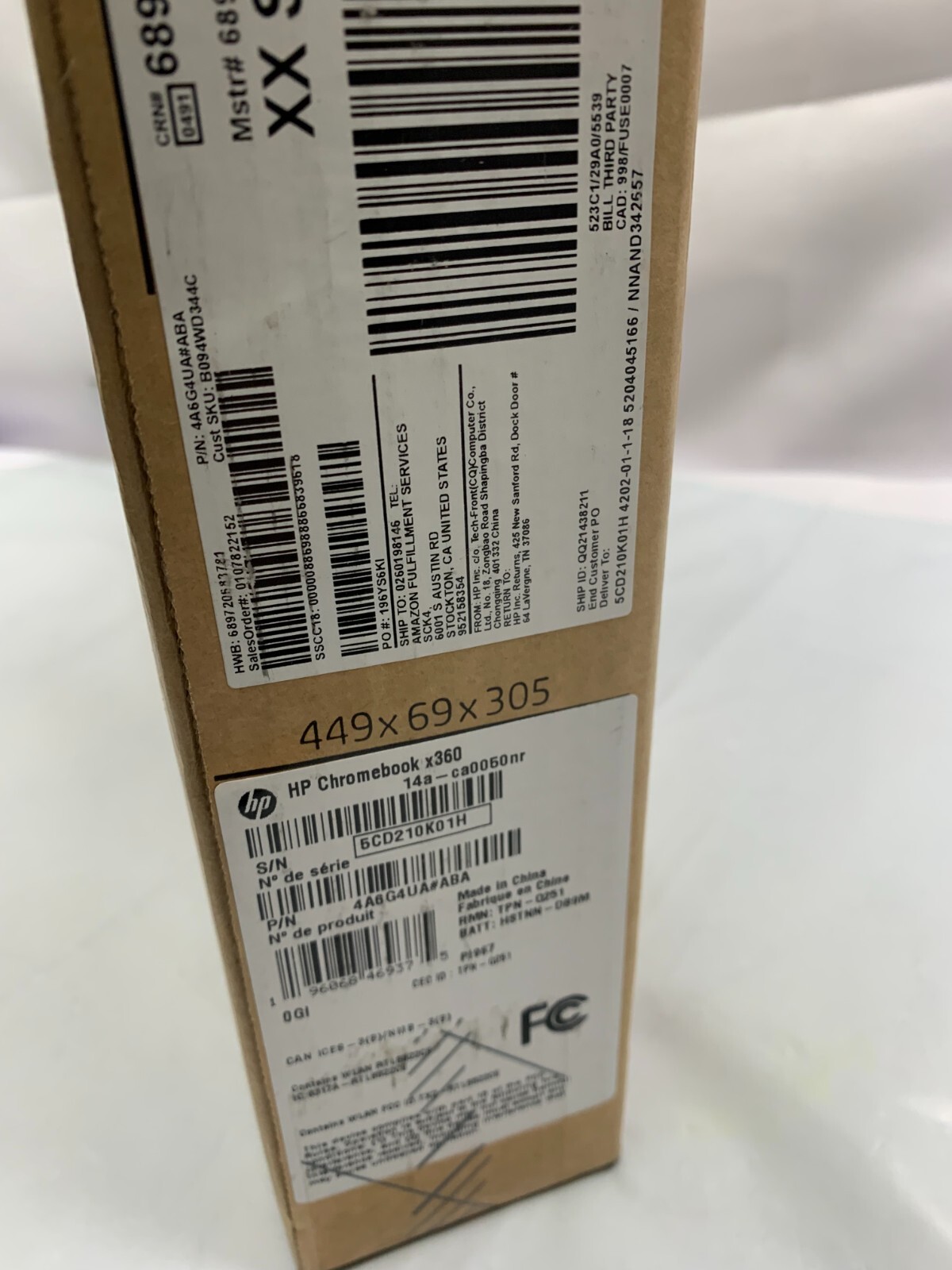 HP Chromebook x360 14a-ca0050nr 14″ Touchscreen Intel Celeron 4GB RAM 32GB eMMC