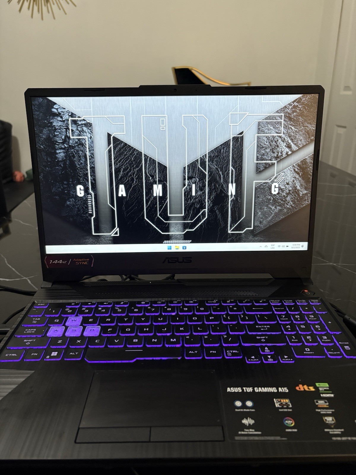 ASUS TUF A15 – 15.6″ FHD 144Hz – Ryzen 7 – 8GB RAM– RTX 3050 – 512GB SSD