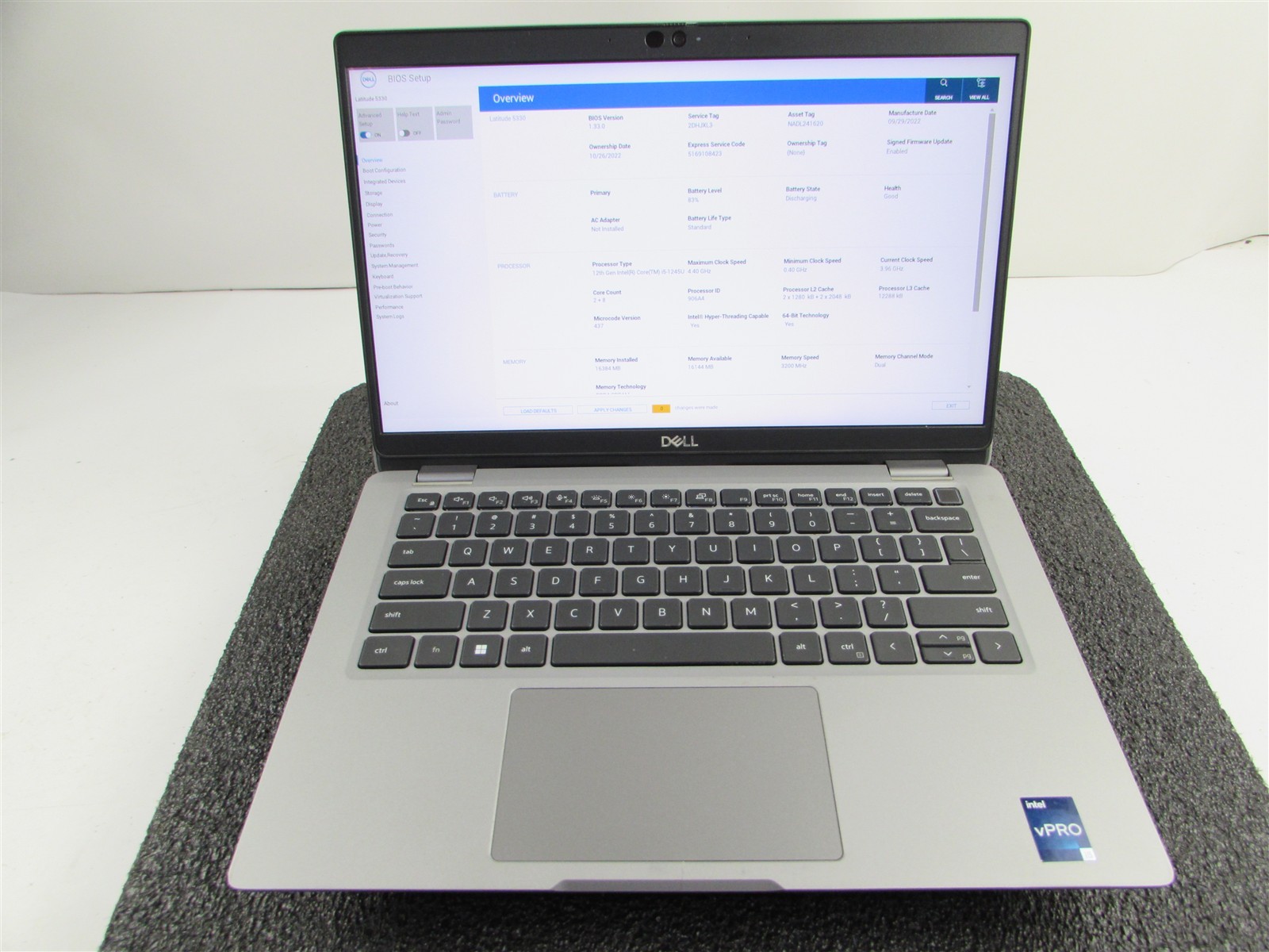 DELL LATITUDE 5330 FHD TOUCHSCREEN I5-1245U 10 CORE 512GB SSD 16GB RAM NO O.S