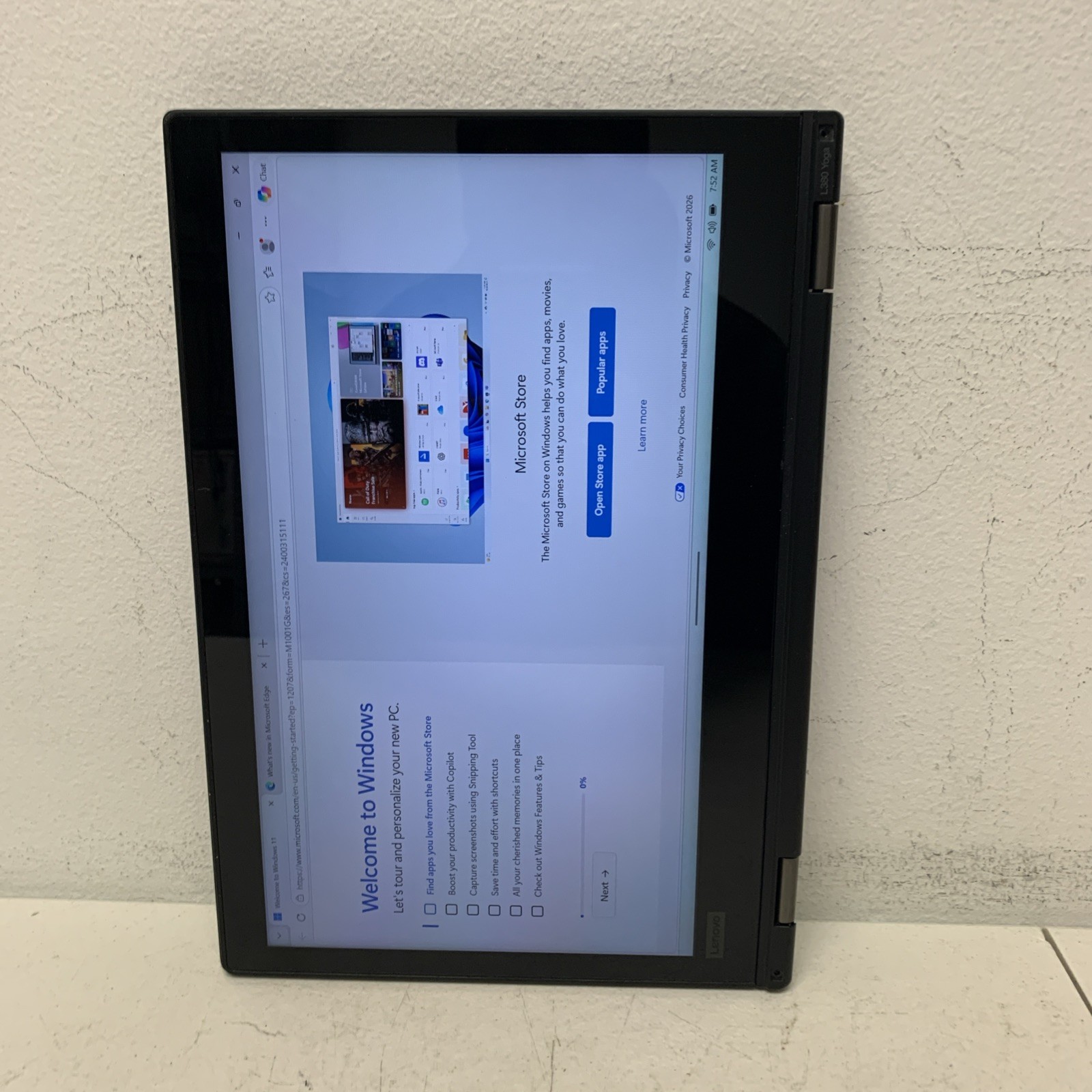 Lenovo ThinkPad L380 Yoga 13.3″ (i5-8250U 1.6GHz – 8GB RAM 512GB Win11Home)*