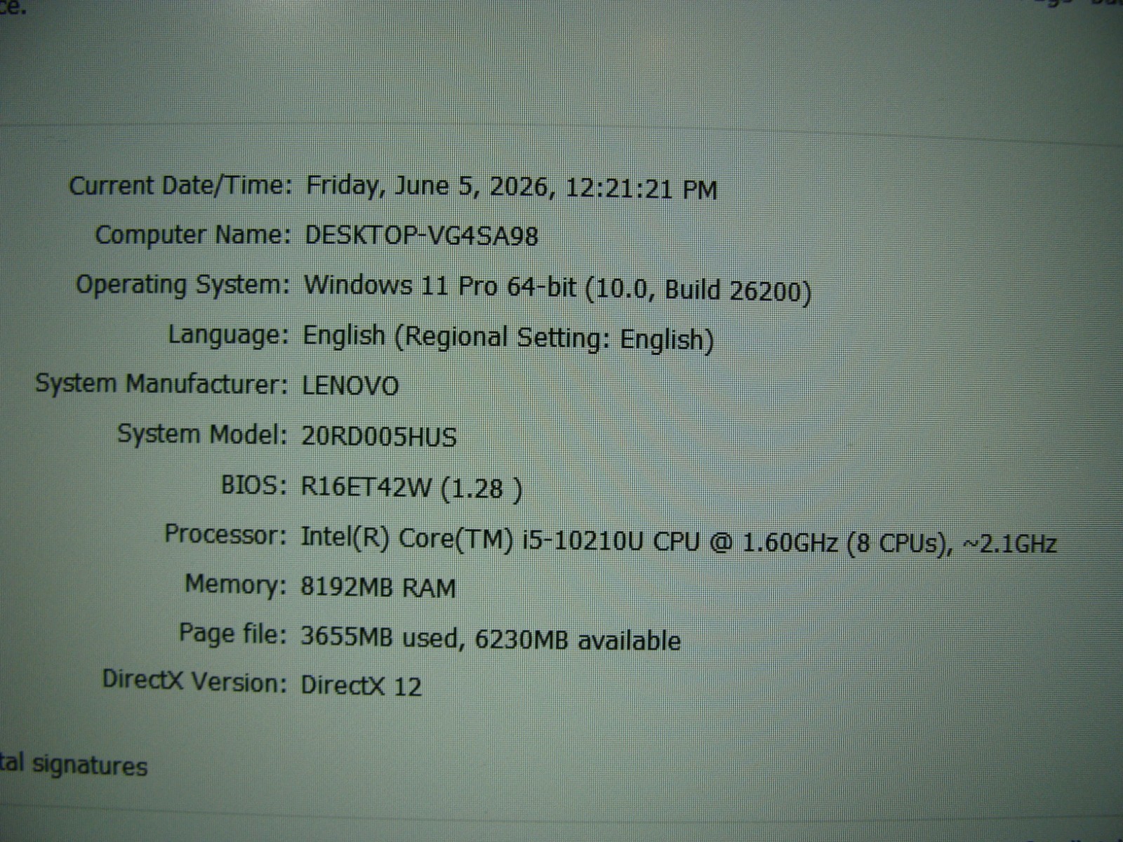 Lenovo ThinkPad E15 15.6″FHD Intel i5-10210U 1.6Ghz 8GB 256GB Windows 11 Pro +PA