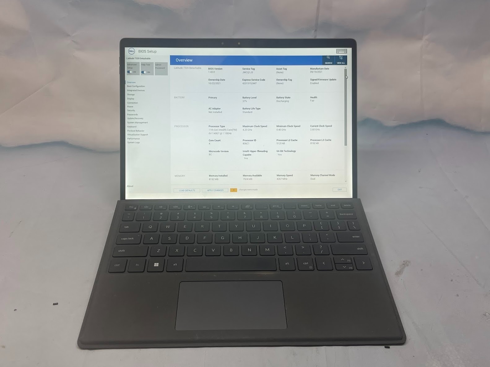 Dell Latitude 7320 Detachable i5-1140G7 | 8GB RAM | 256GB SSD | No AC Adapter