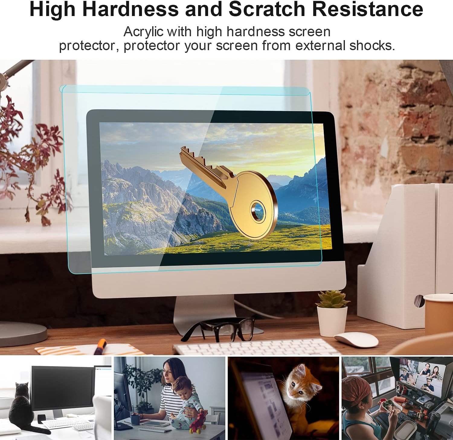 23-24 inch Blue Light Blocking Screen Protector Panel for 23, 23.6, 23.8, 24 inc