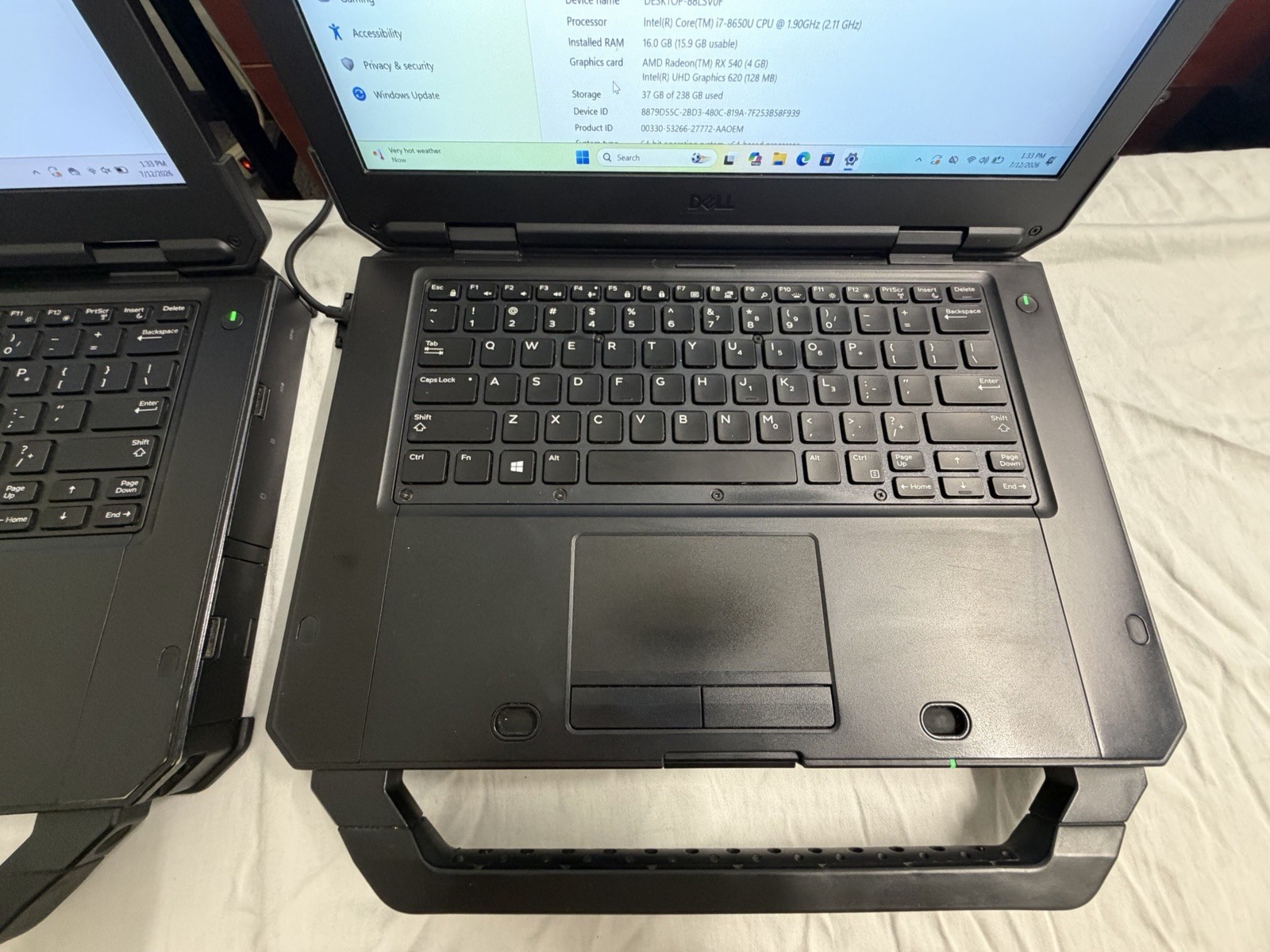 Dell Latitude 5424 Rugged i7-8650U 16GB 256GB SSD FHD Touch RX540 Stylus