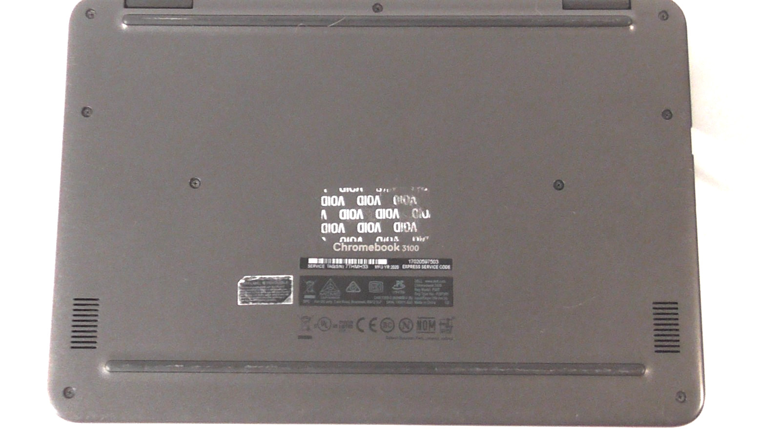 DELL CHROMEBOOK 3100 AND POWER SUPPLY –Good condition.