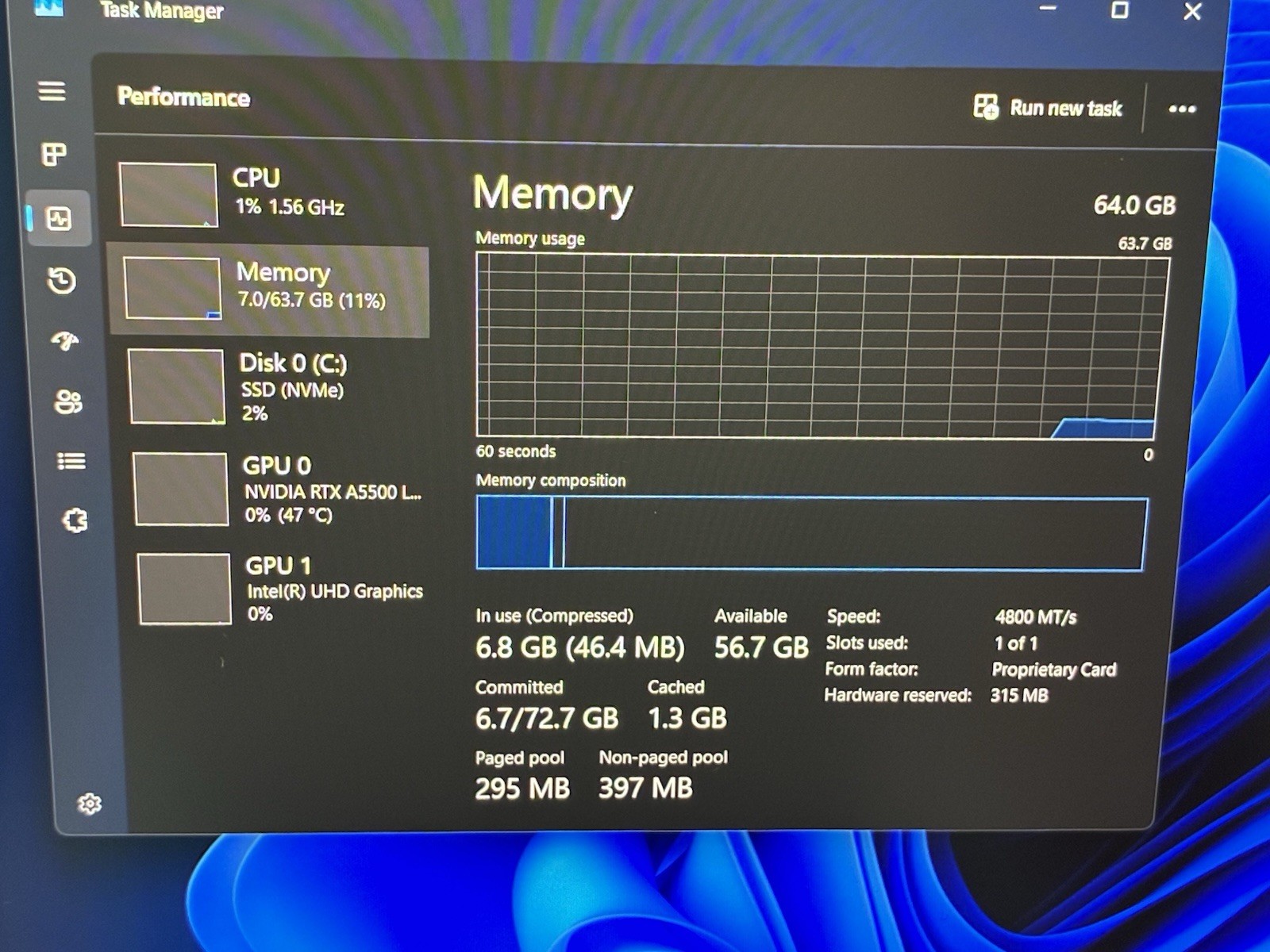 Dell Precision 7670 16” FHD+ i7-12850HX 64GB RAM 512GB SSD RTX A5500 5G