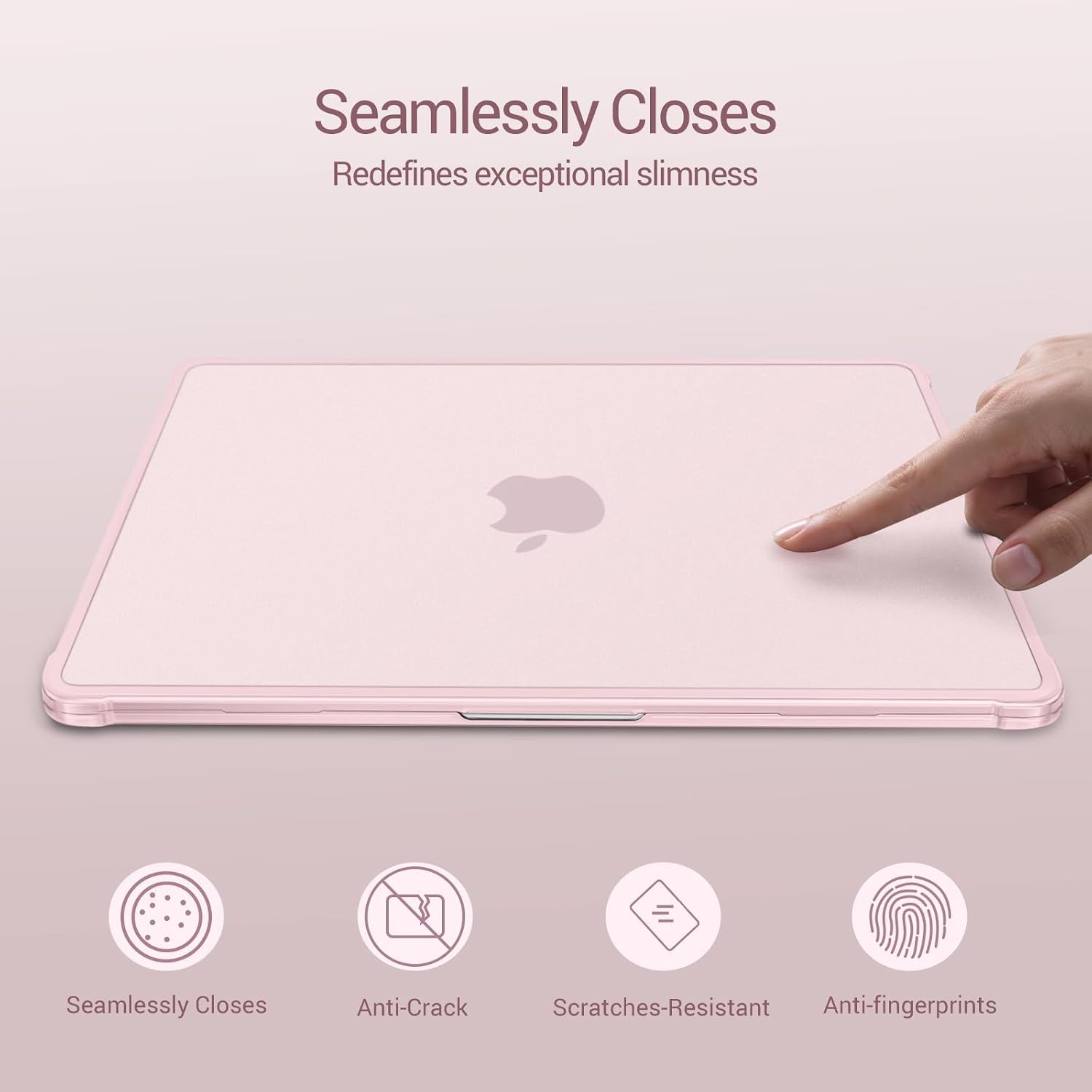 MacBook Air 13 inch Case M5 M4 M3 M2 2026-2022 A3449 A3240 A3113 A2681, Pink
