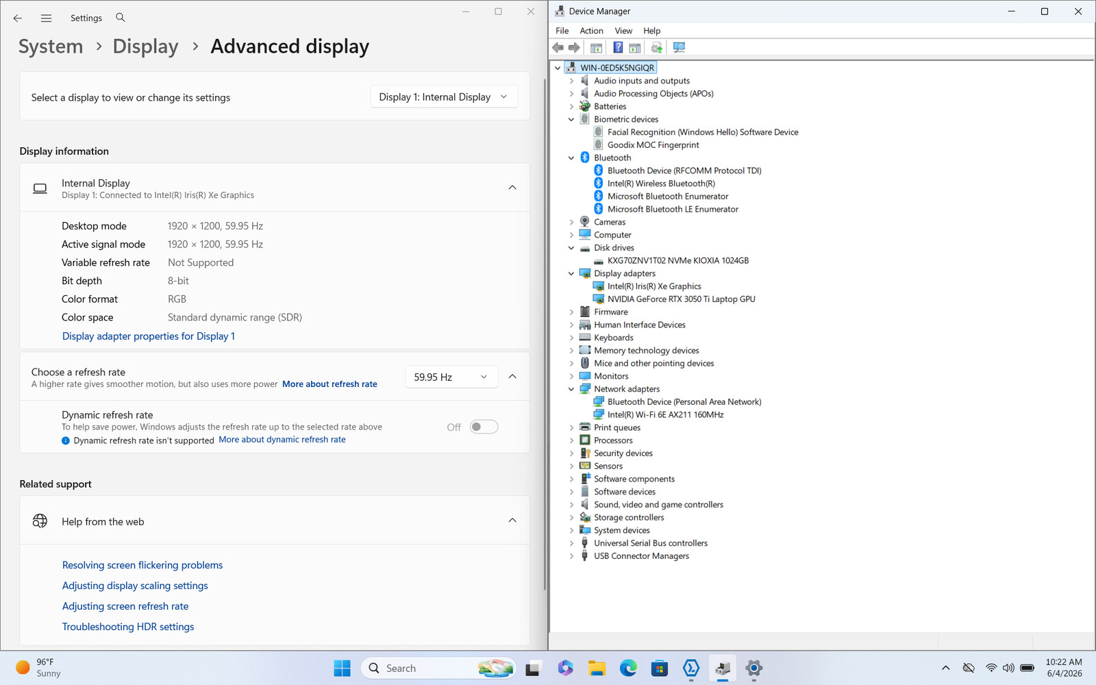 Dell XPS 15 9520 16″ FHD+ I7-12700H 1TB 32GB W11P RTX 3050 Ti Backlit FP Reader