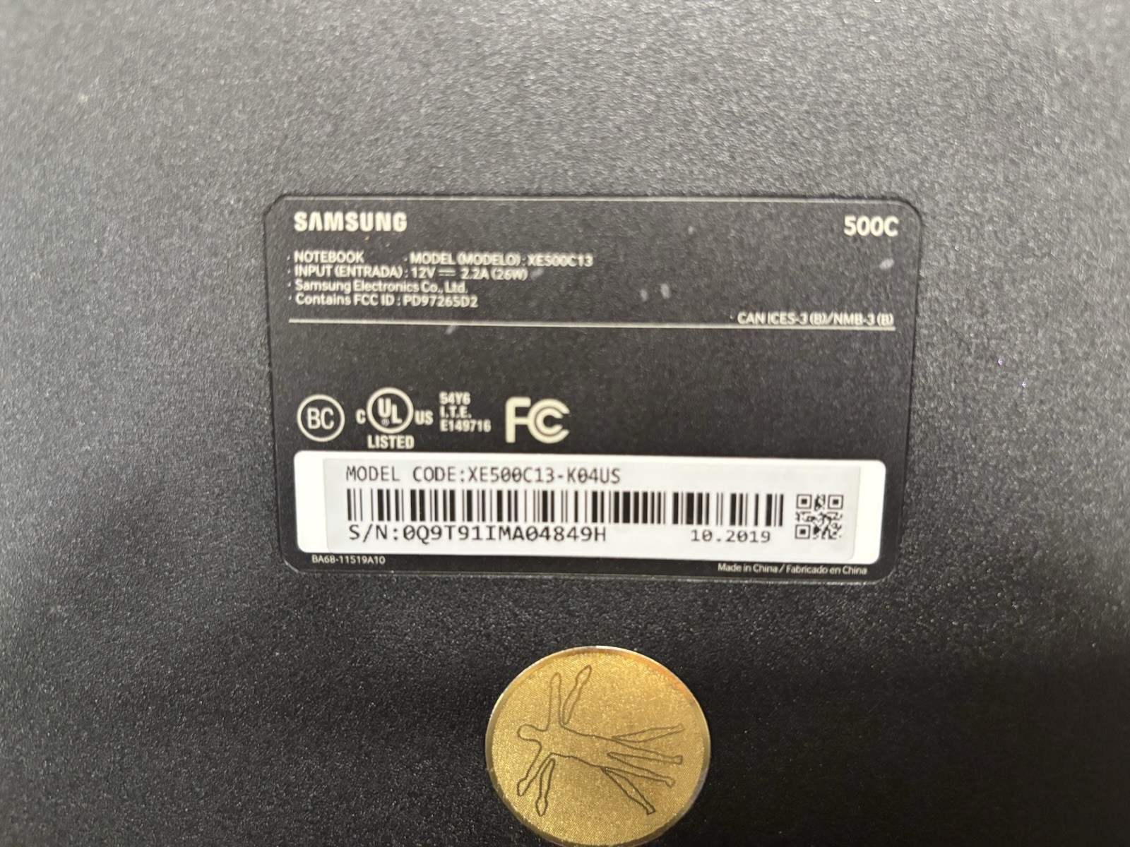 Samsung 11.6 Chromebook With/intel N3060 Up To 2.48GHz, 4GB Memory, Bluetooth