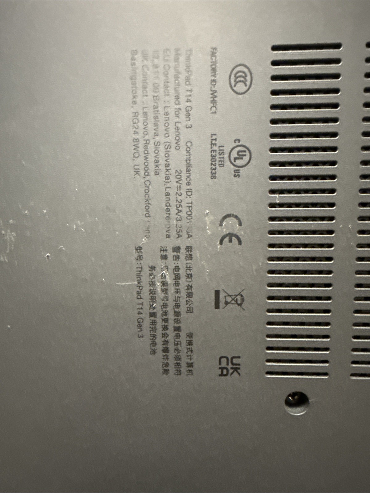 Lenovo – Thinkpad T14 Gen 3 – i5-1245U – 24GB RAM – 512GB SSD