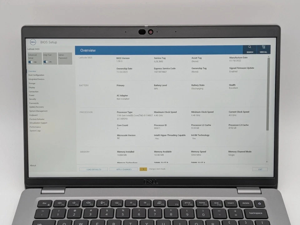 Dell Latitude 5420 14” FHD Laptop Intel i5-1145G7 16GB RAM 256GB SSD Win 11 Pro