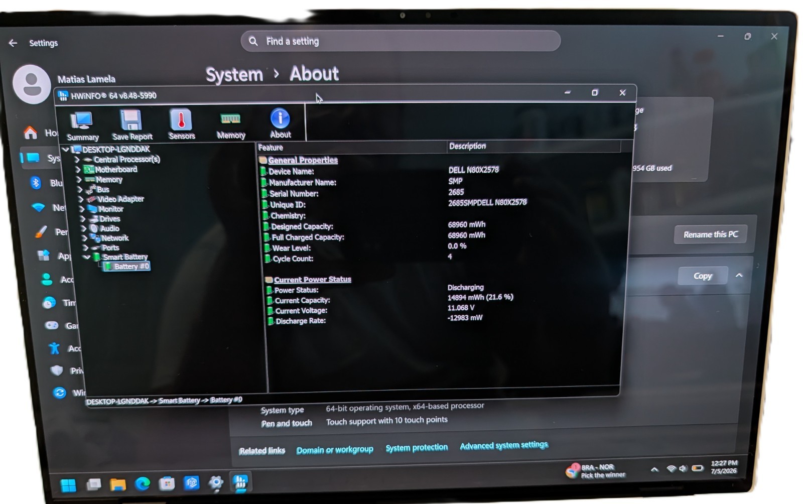 Dell Premium 14.5″ 3.2K OLED Touch Laptop Intel Ultra 7 255H 32GB 1TB SSD