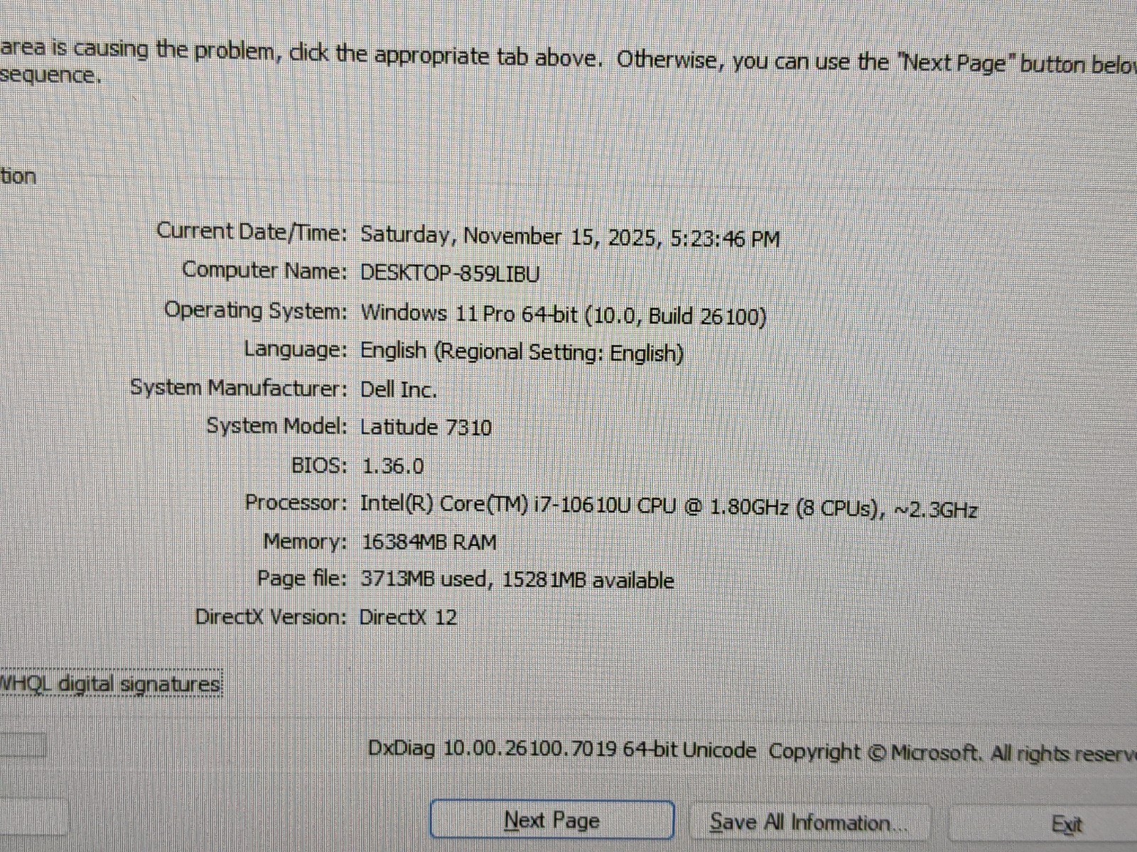 Dell Latitude 7310 13.3″FHD Intel i7-10610U 1.8GHz 16G 256GB SSD W11Pro +Charger