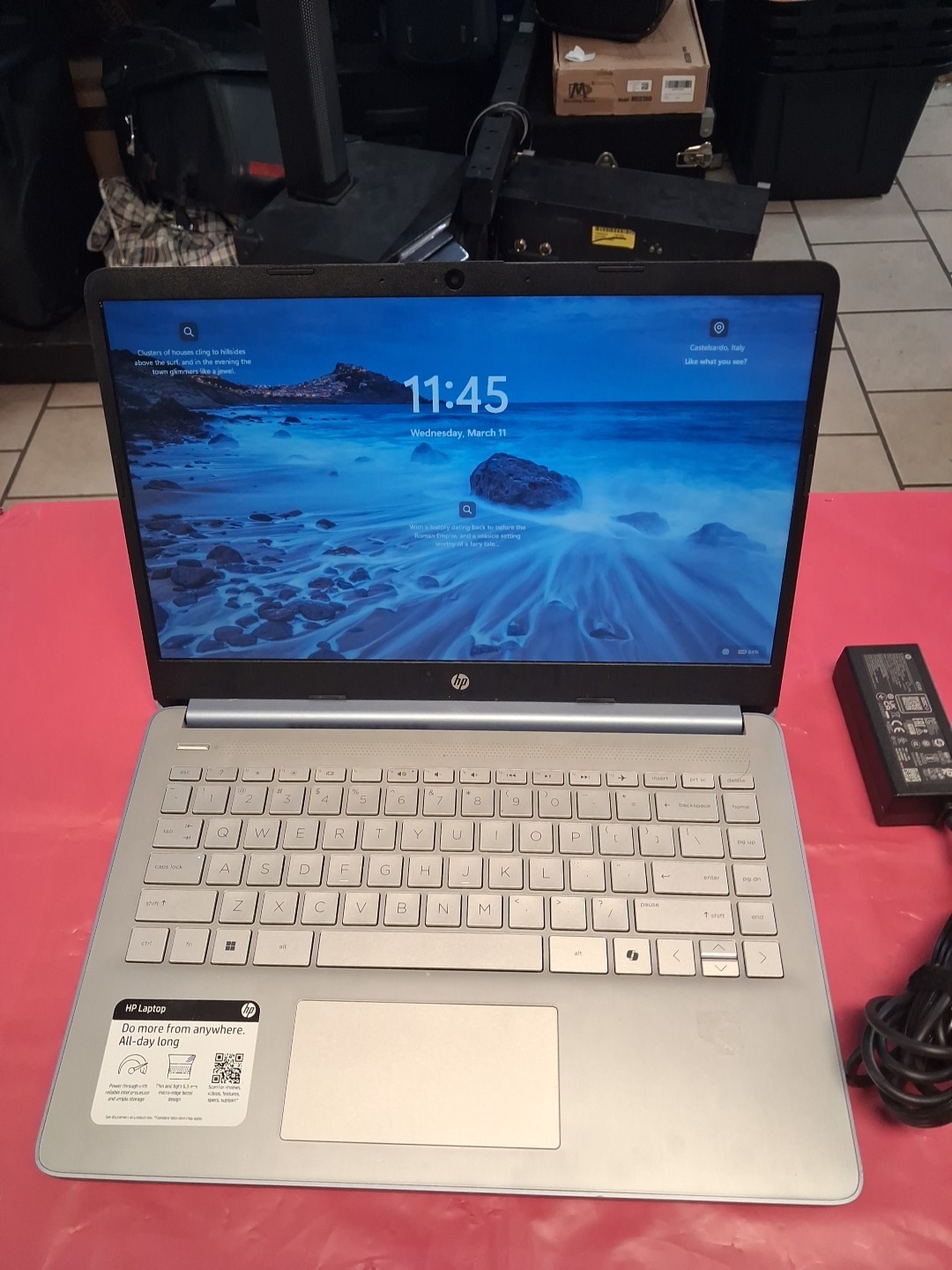 HP 14-dq3150nr 14″ Intel Celeron N4500 1.10 GHz 4GB DDR4 64GB SSD W11S Laptop
