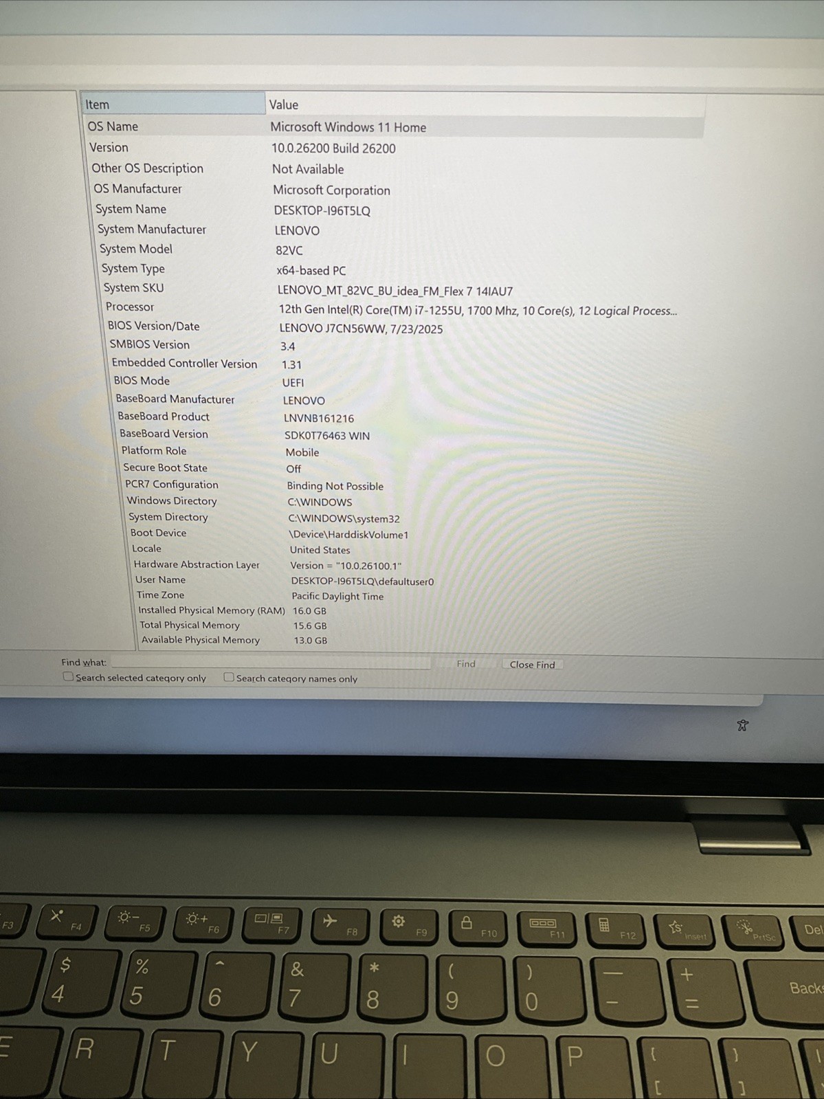 Lenovo Flex 7 14IAU7 14″ TS Notebook, i7-1255U 16GB 512GB W11H Read Description
