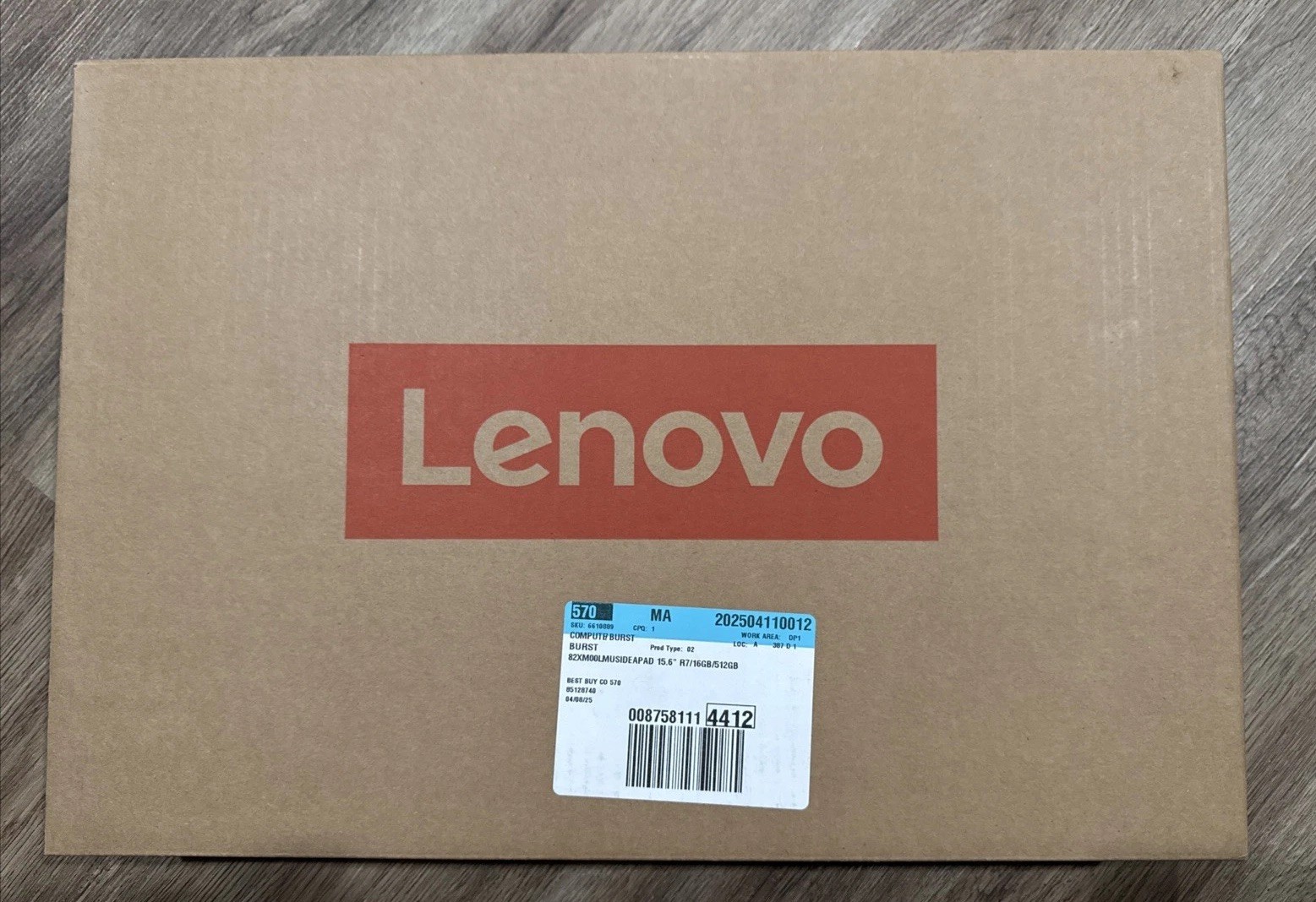 Lenovo IdeaPad Slim 3 15.6 5825U AMD Radeon 16GB 512GB 15.6″ LCD Touch FHD 3Cell