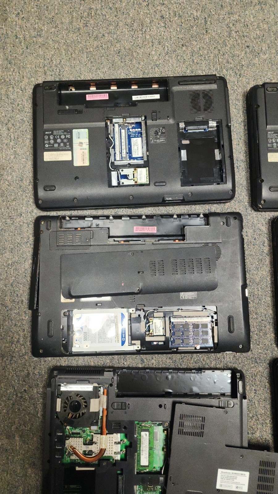 MIXED LOT OF 8 LAPTOPS FOR PARTS OR REPAIR !!! READ DESCRIPTION!!!