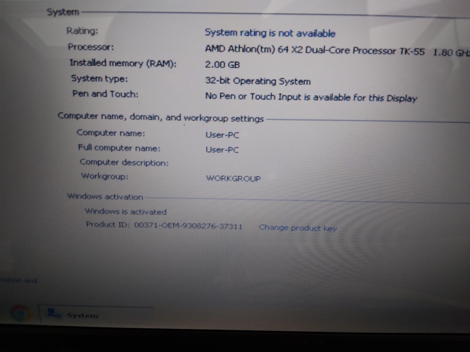 HP Compaq F700 15.4″ Mem 2GB AMD 1.8Ghz Boots to Bios (See Description)