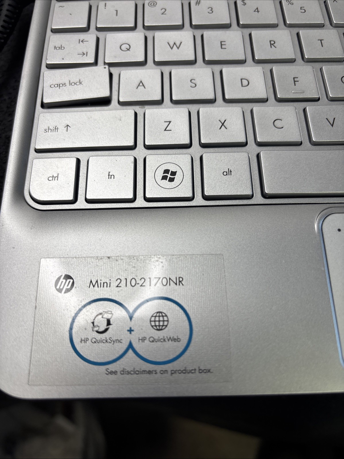 Hp Mini 210-2170NR Intel Atom N455 1.66GHz 1GB Memory