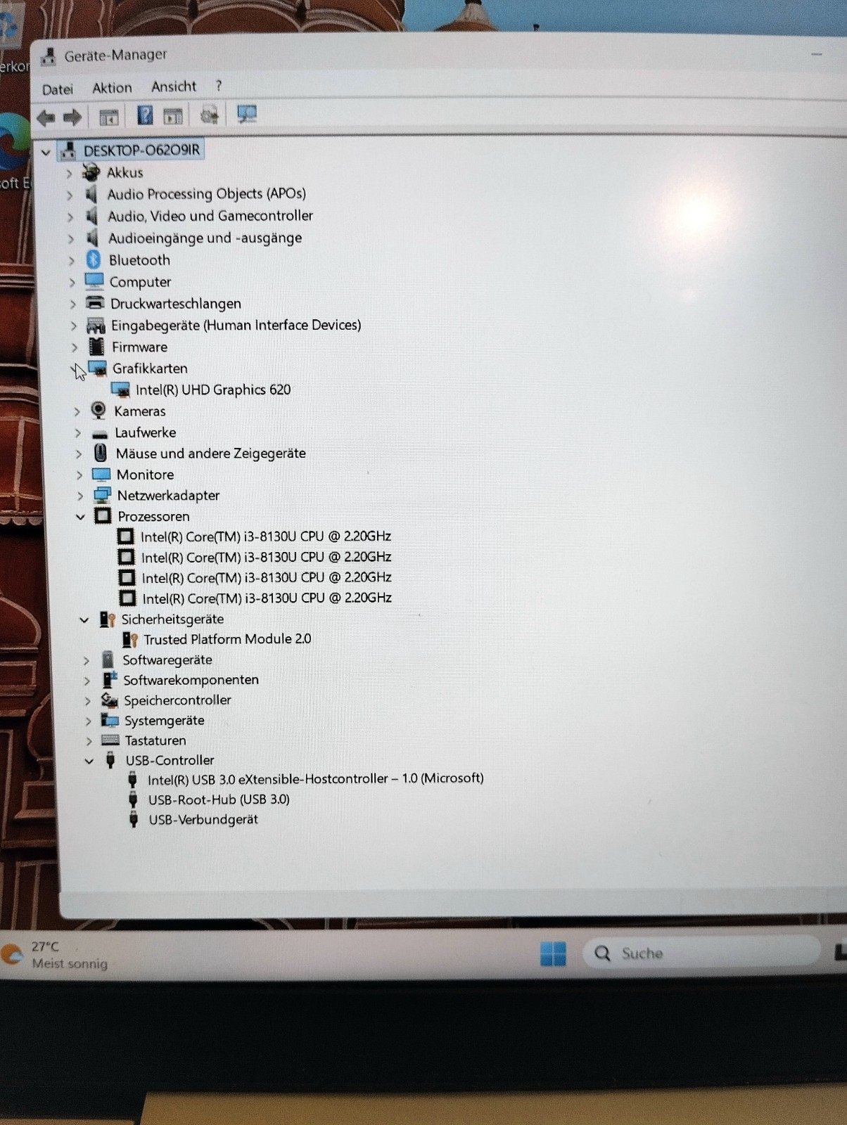 Lenovo ideapad 330S – Intel I3 2(4)x2.20GHz – 8GB RAM DDR4 – 500GB SSD