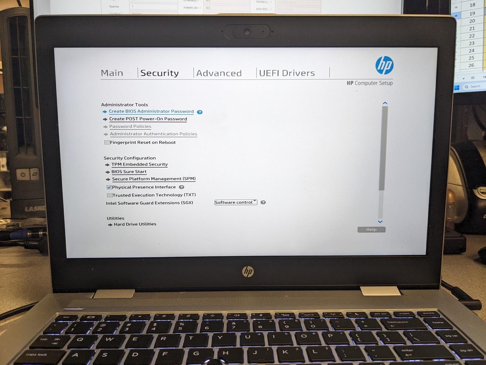 HP PROBOOK 640 G4 i5-8350U @ 1.70GHz, 8GB RAM, NO HDD/OS