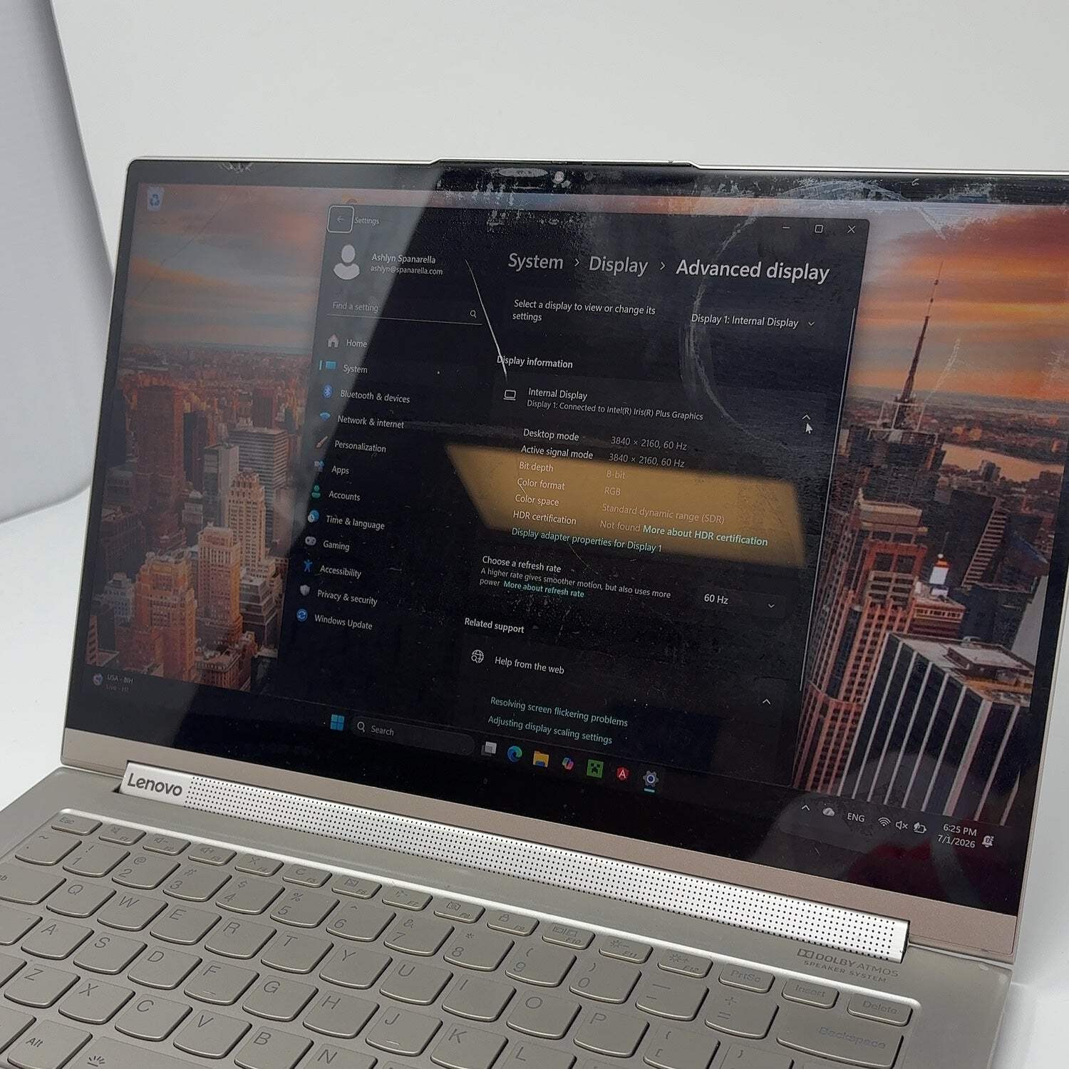Lenovo Yoga C940 13abr8 14″ i7-1065G7 1.5GHz 16GB RAM 512GB SSD