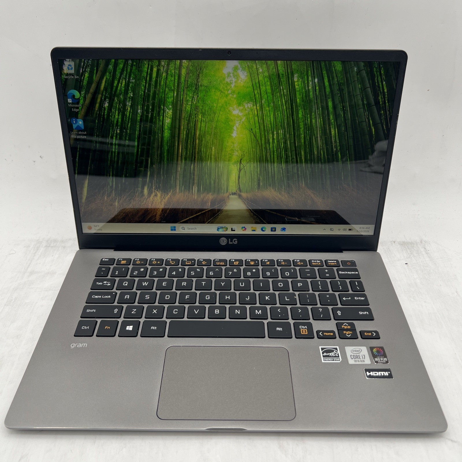 LG Gram 14Z90N-U.AAS7U1 I7 1065G7 1.3GHz 16GB RAM 512GB SSD Win11H