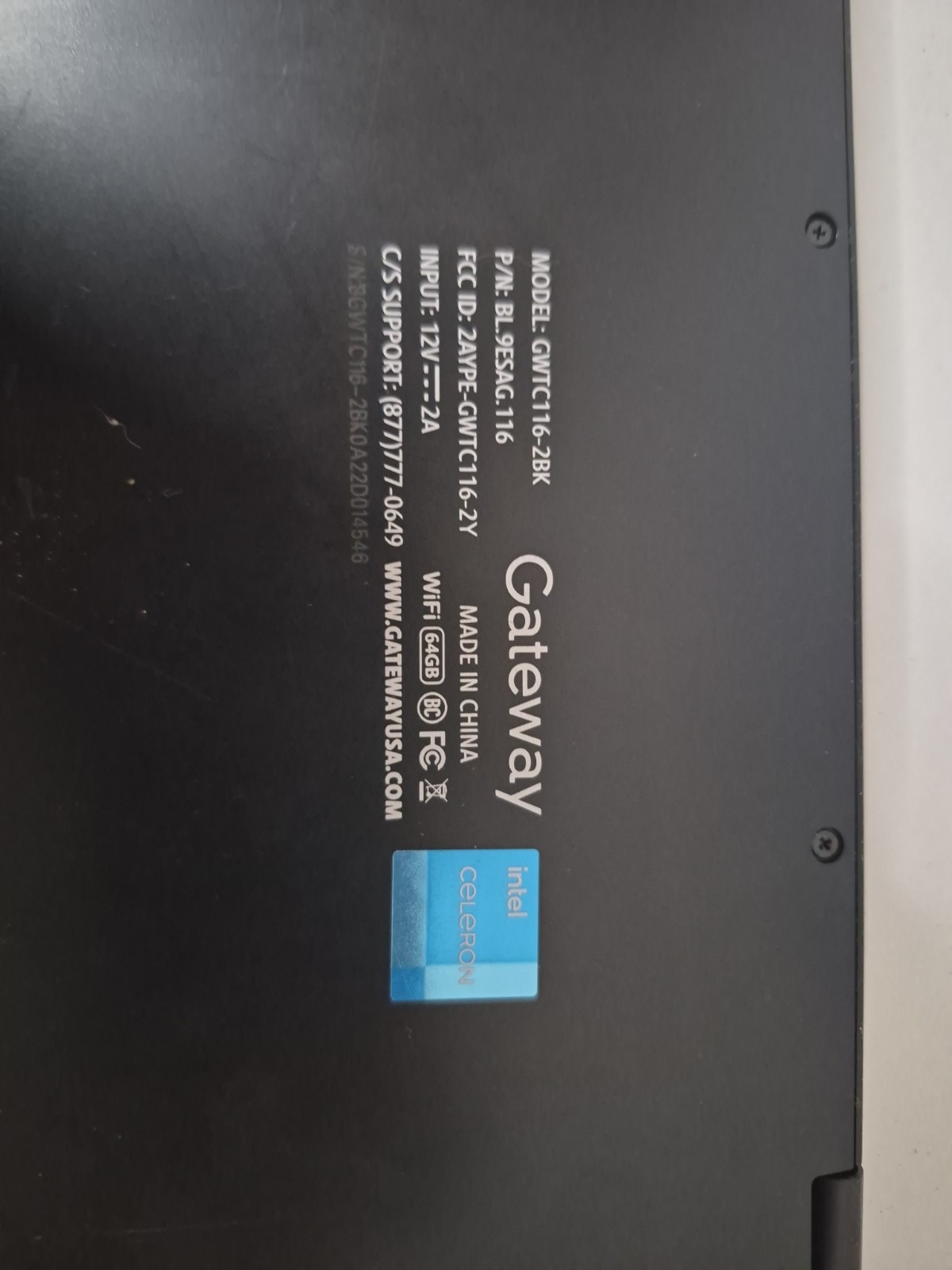 Gateway GWTC116-2BK 11.6″ (64GB eMMC, Intel Celeron N4020, 1.1GHz, 4GB RAM)…