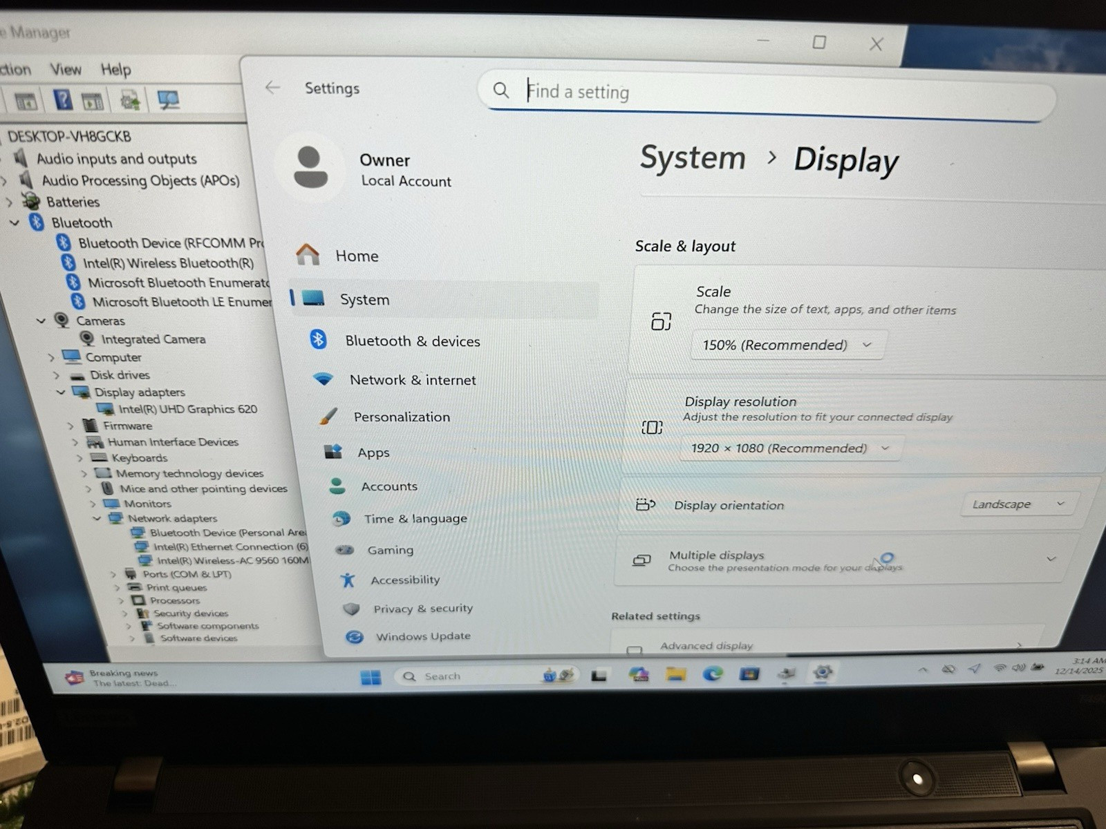 Lenovo Thinkpad T490 Quad Core i7-8665U 16GB RAM 512GB SSD Windows 11 Pro Webcam
