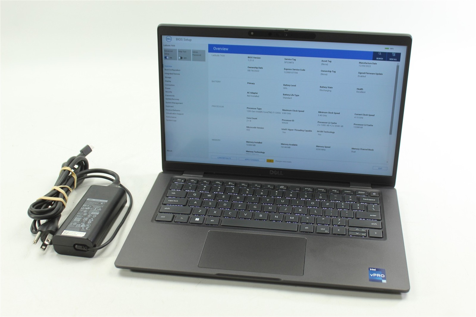 Dell Latitude 7430 14″ FHD Touch i7-1265U 1.8GHz 256GB SSD 16GB RAM W11P