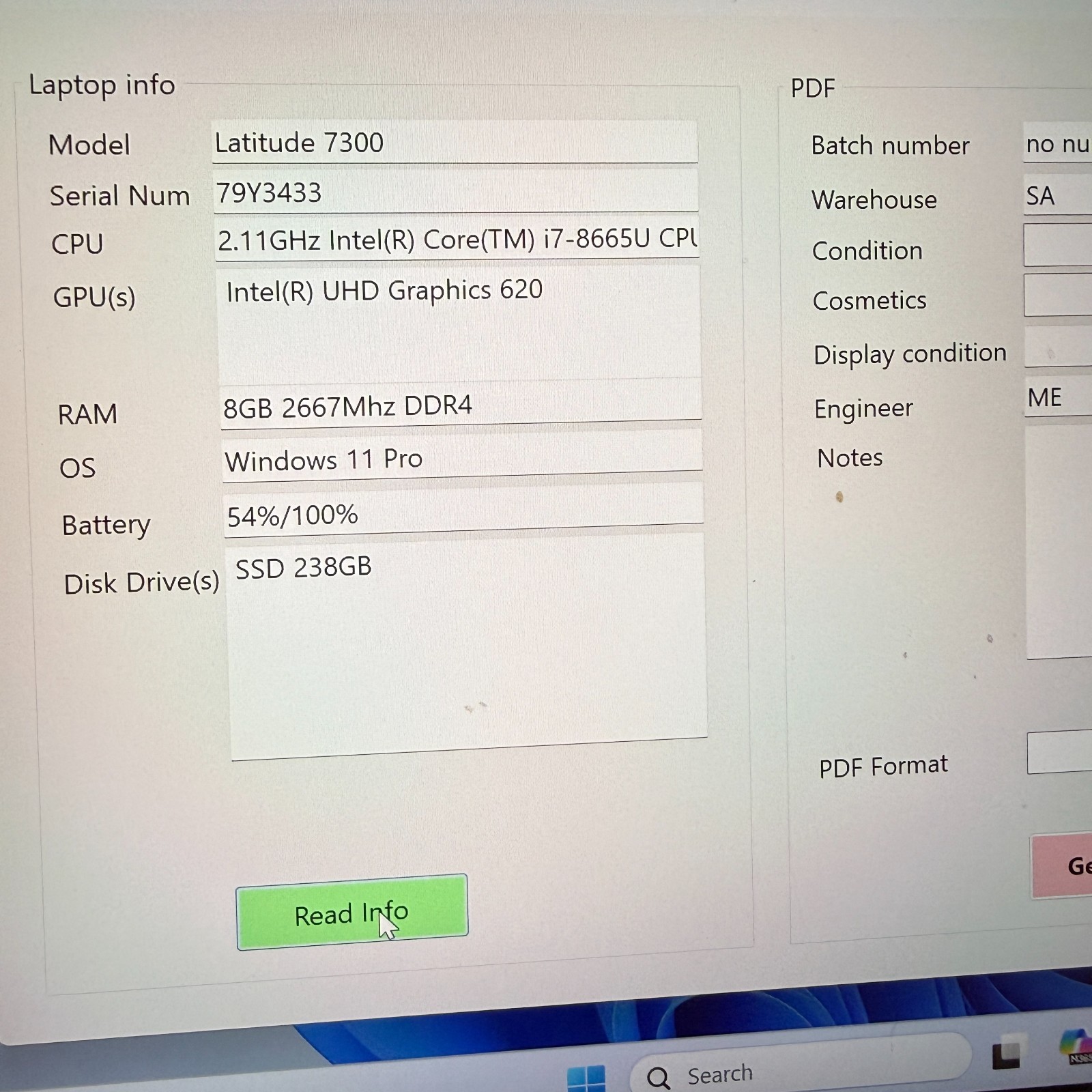 Dell Latitude 7300 13.3″ i7-8665U 8GB 256GB SSD Win11 Pro Laptop FHD Webcam