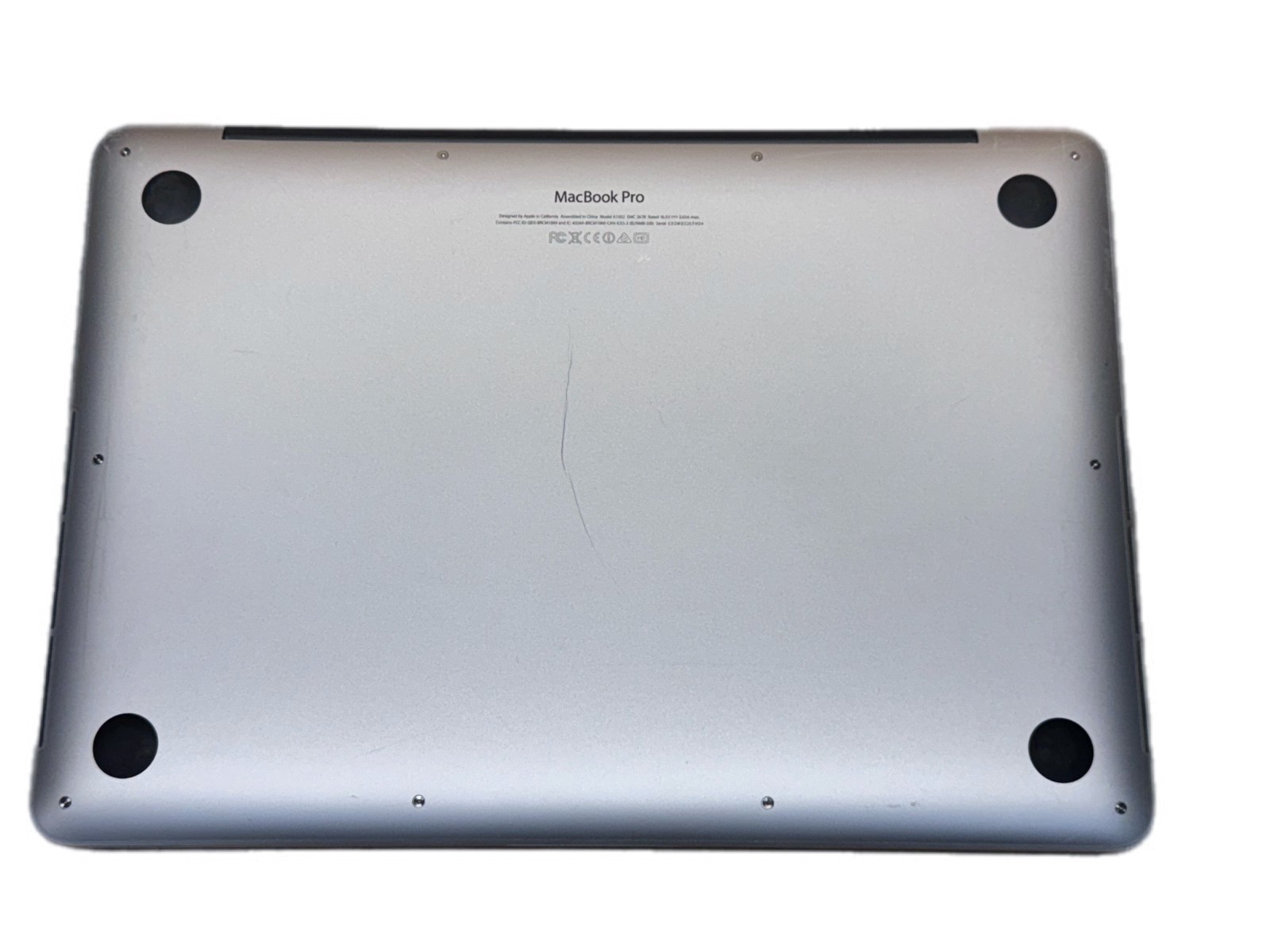 APPLE MACBOOK PRO A1502 i5-4288U 8GB RAM 256GB HDD CYCLE COUNT: 195