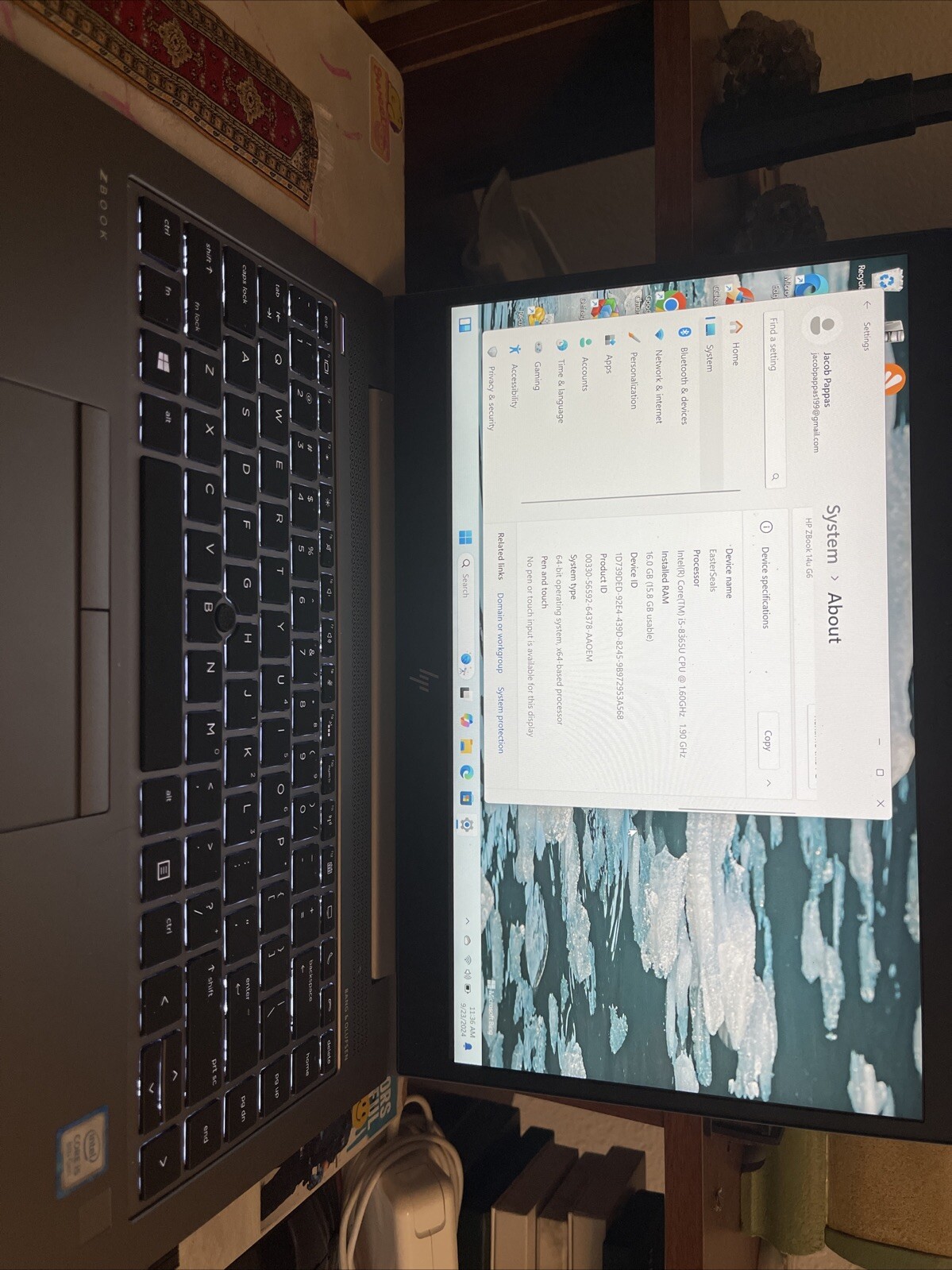 HP ZBook 14u G6 14″ Laptop i5 8th Gen 128GB SSD 8GB RAM Win 11 (BH) C