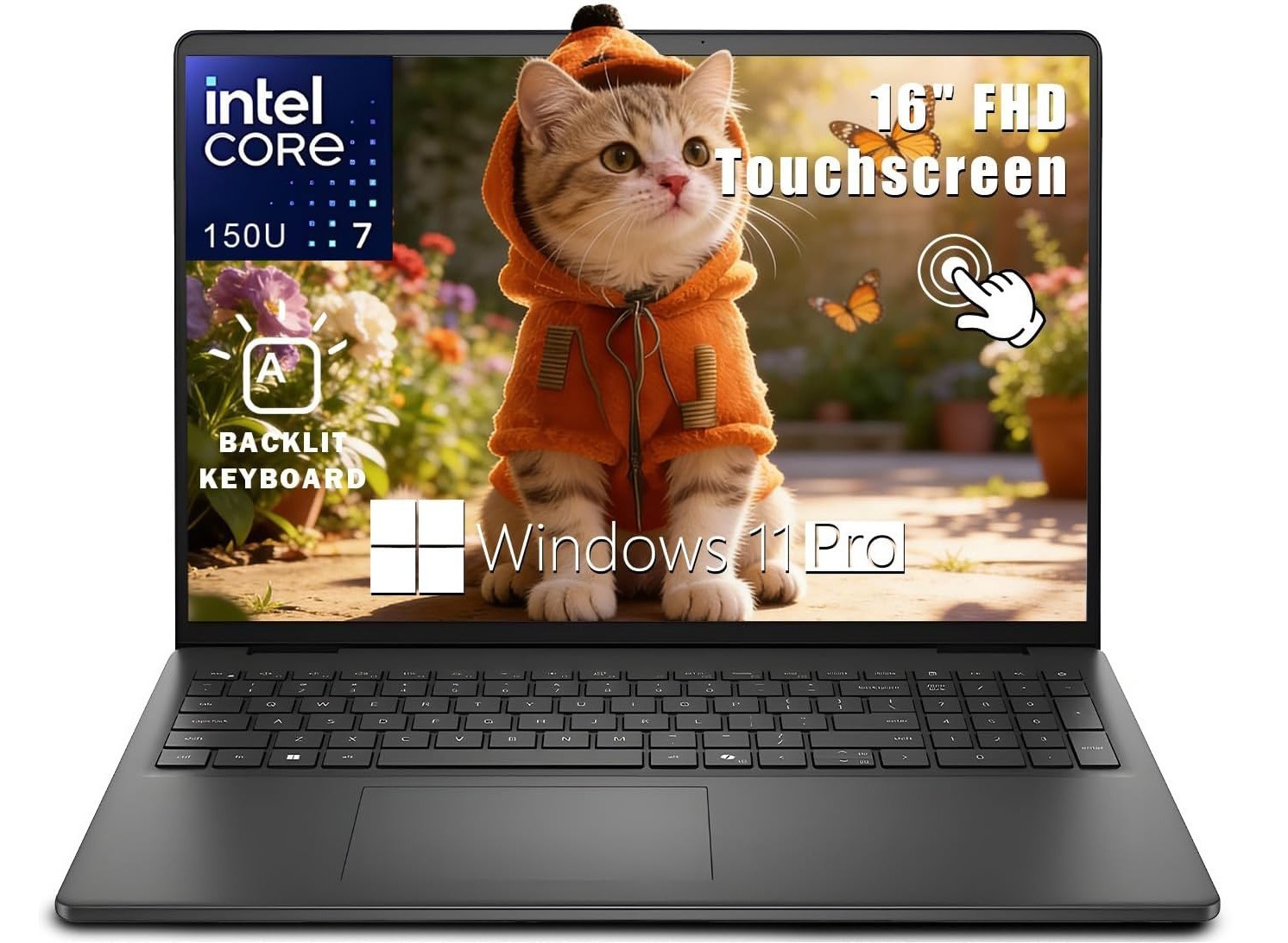 Dell Inspiron 16″ Touchscreen Business Laptop, Intel Core 7 150U, 32 GB, 2TB SSD
