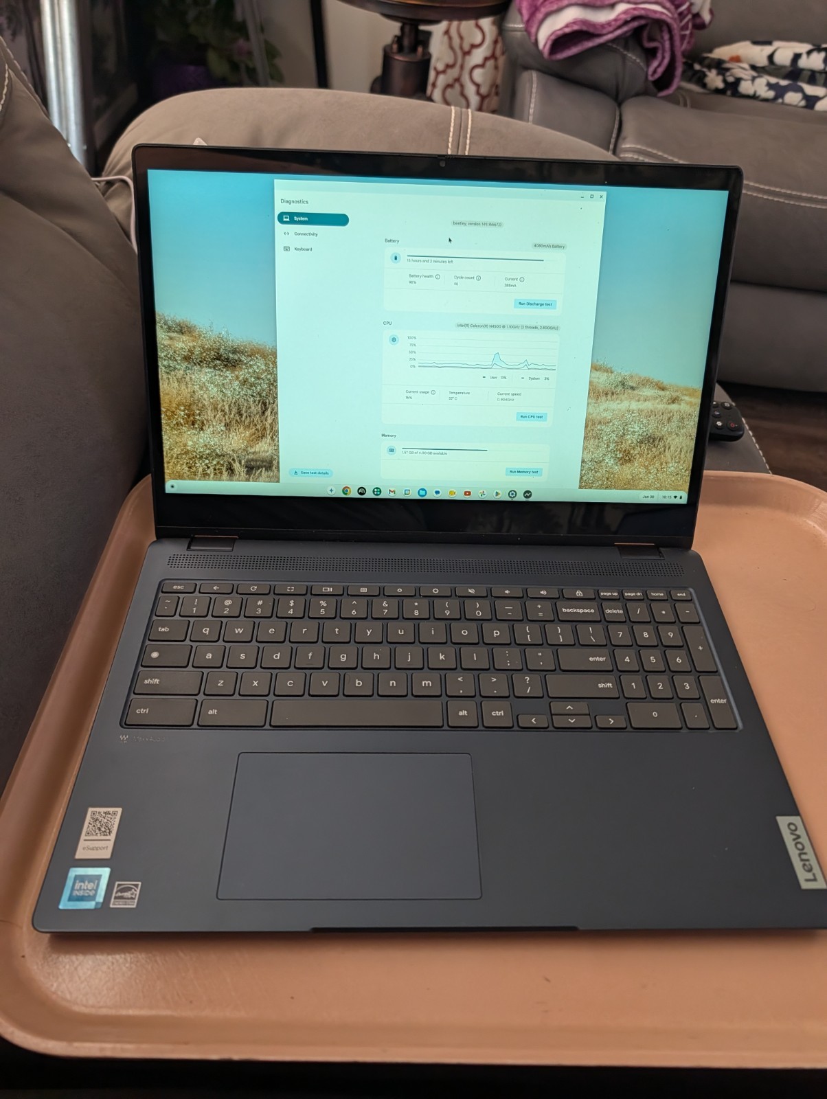 Lenovo Flex 3 IP Flex 3 Chrome 15IJL7 15″ Chromebook Intel N4500 Midnight Blue