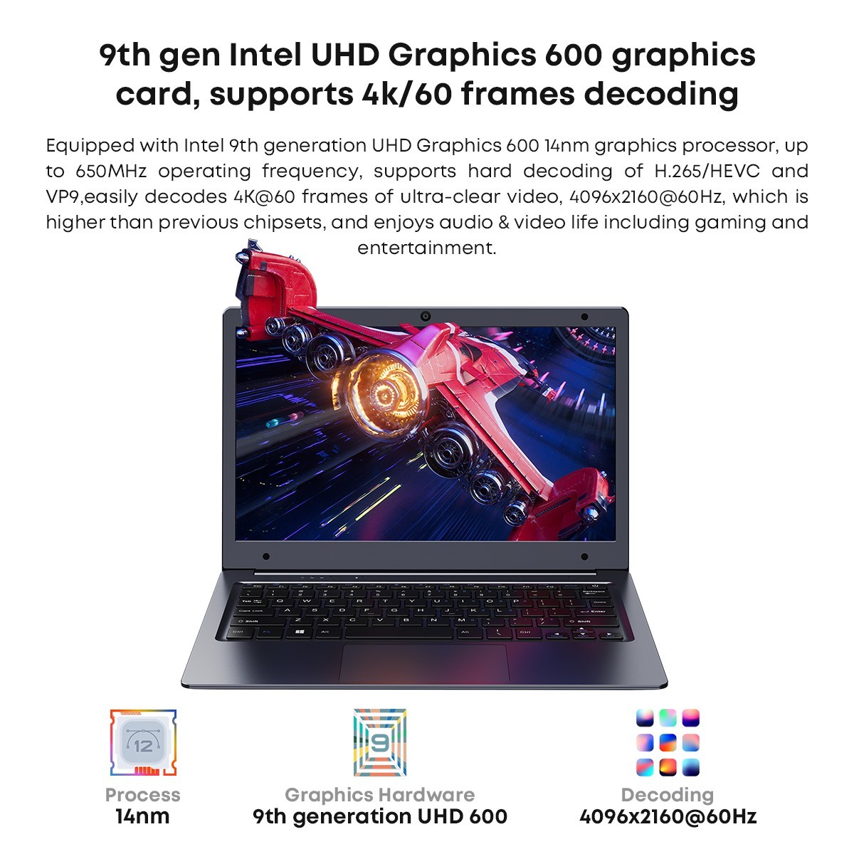 CHUWI HeroBook 11.6 inch Intel Celeron N4020 Windows Laptop 4G RAM 128G SSD